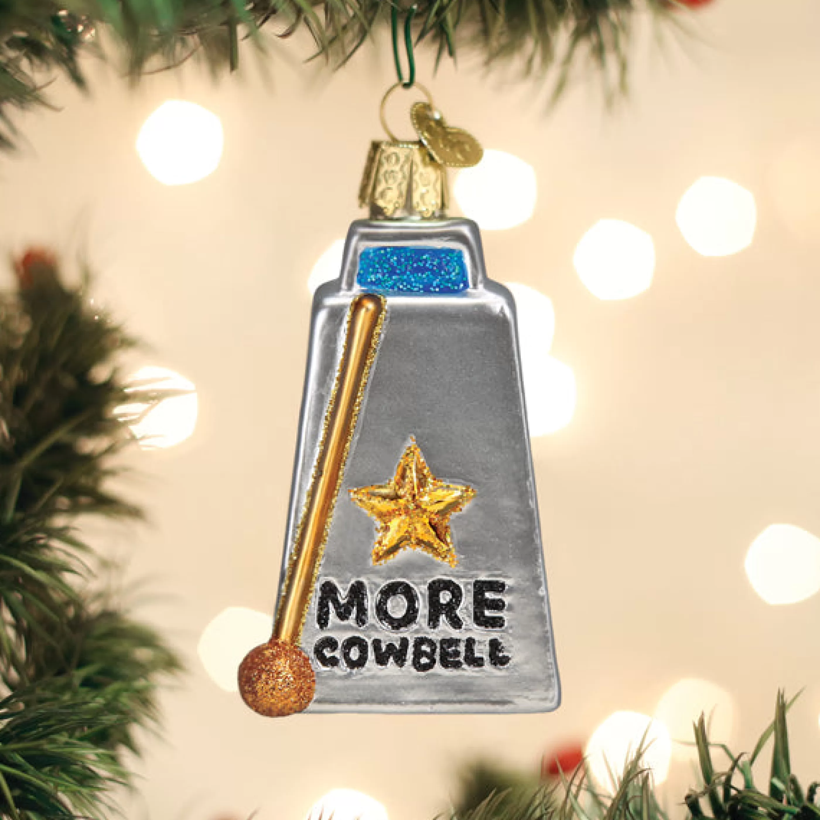 EAST WEST Cowbell Ornament