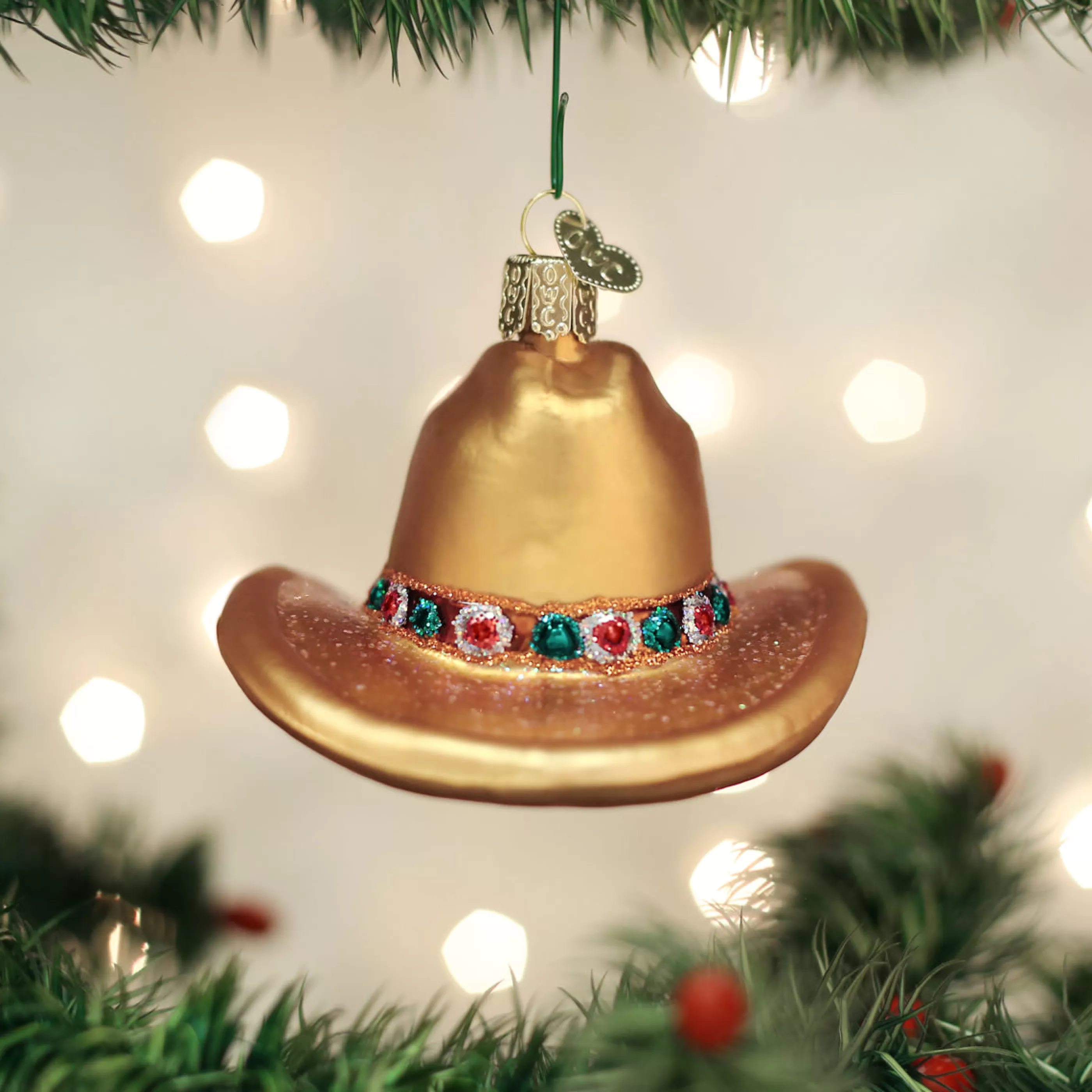 Kasa World Ltd Cowboy Hat Ornament