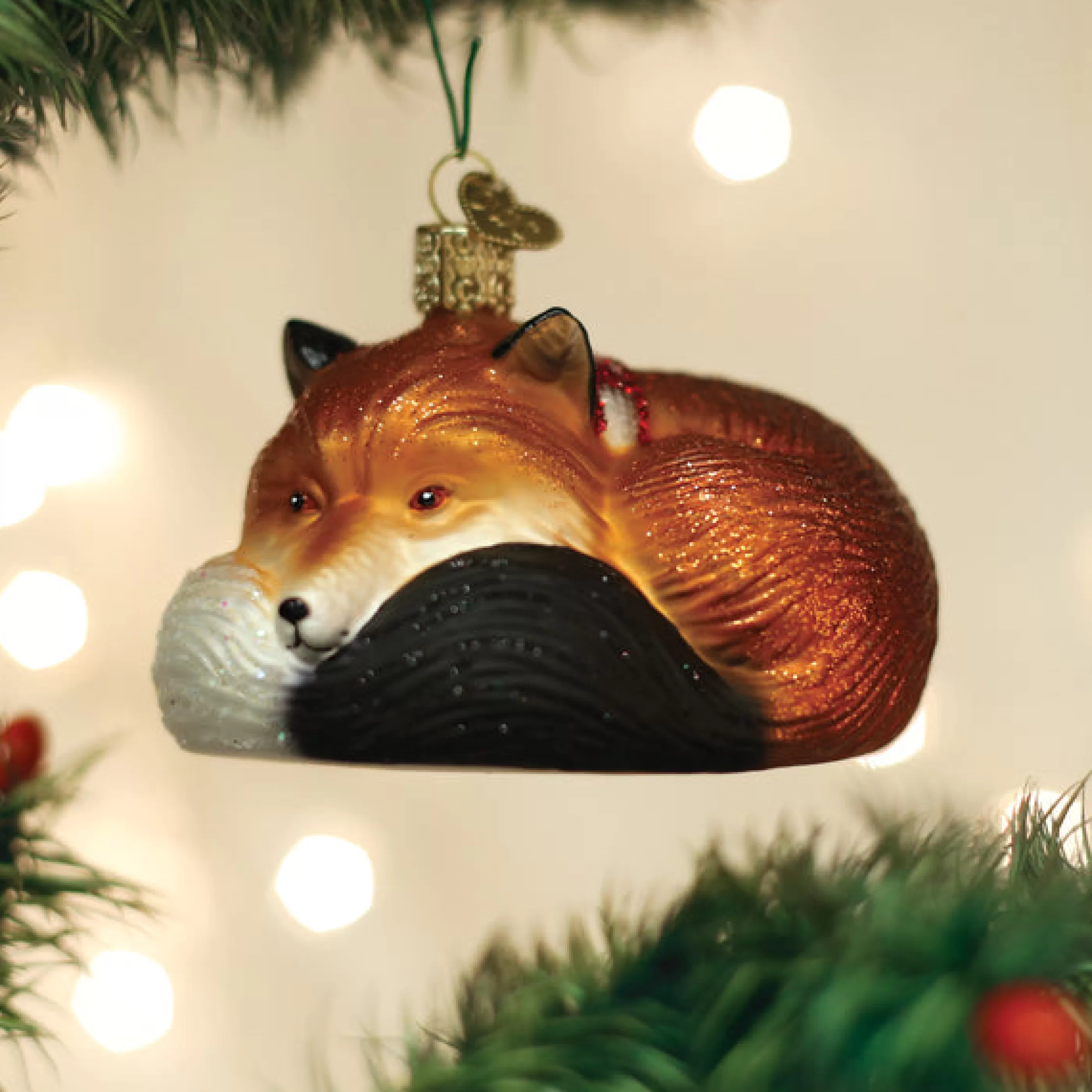 Kasa World Ltd Cozy Fox Ornament