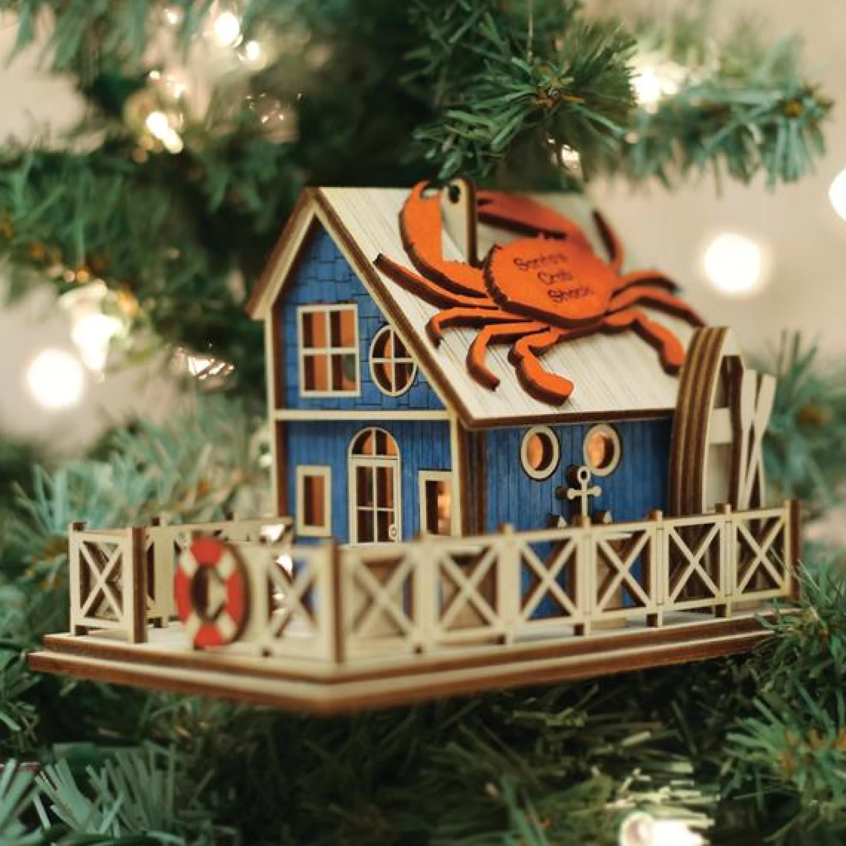 EAST WEST Crab Shack Ornament