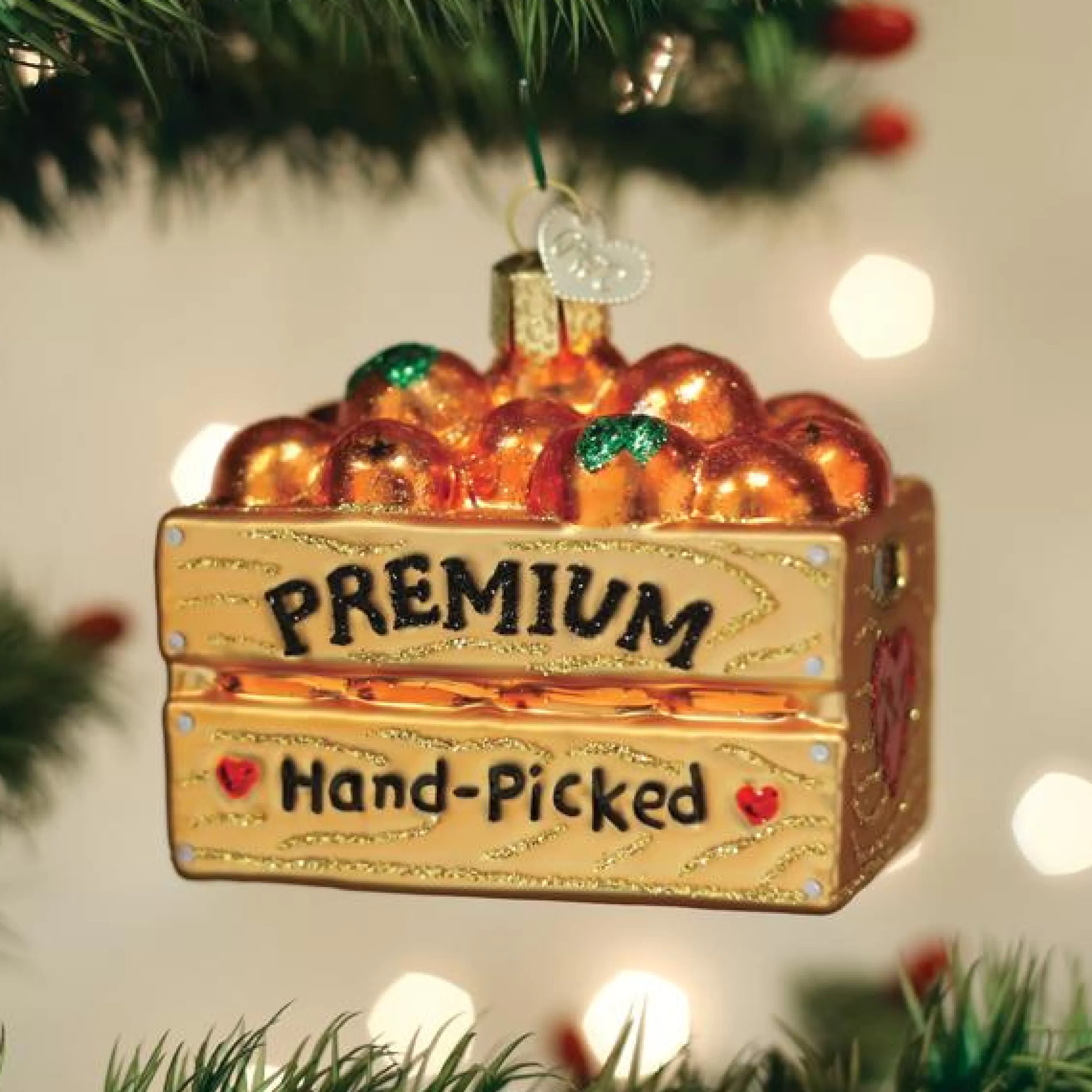 EAST WEST Crate Of Oranges Ornament