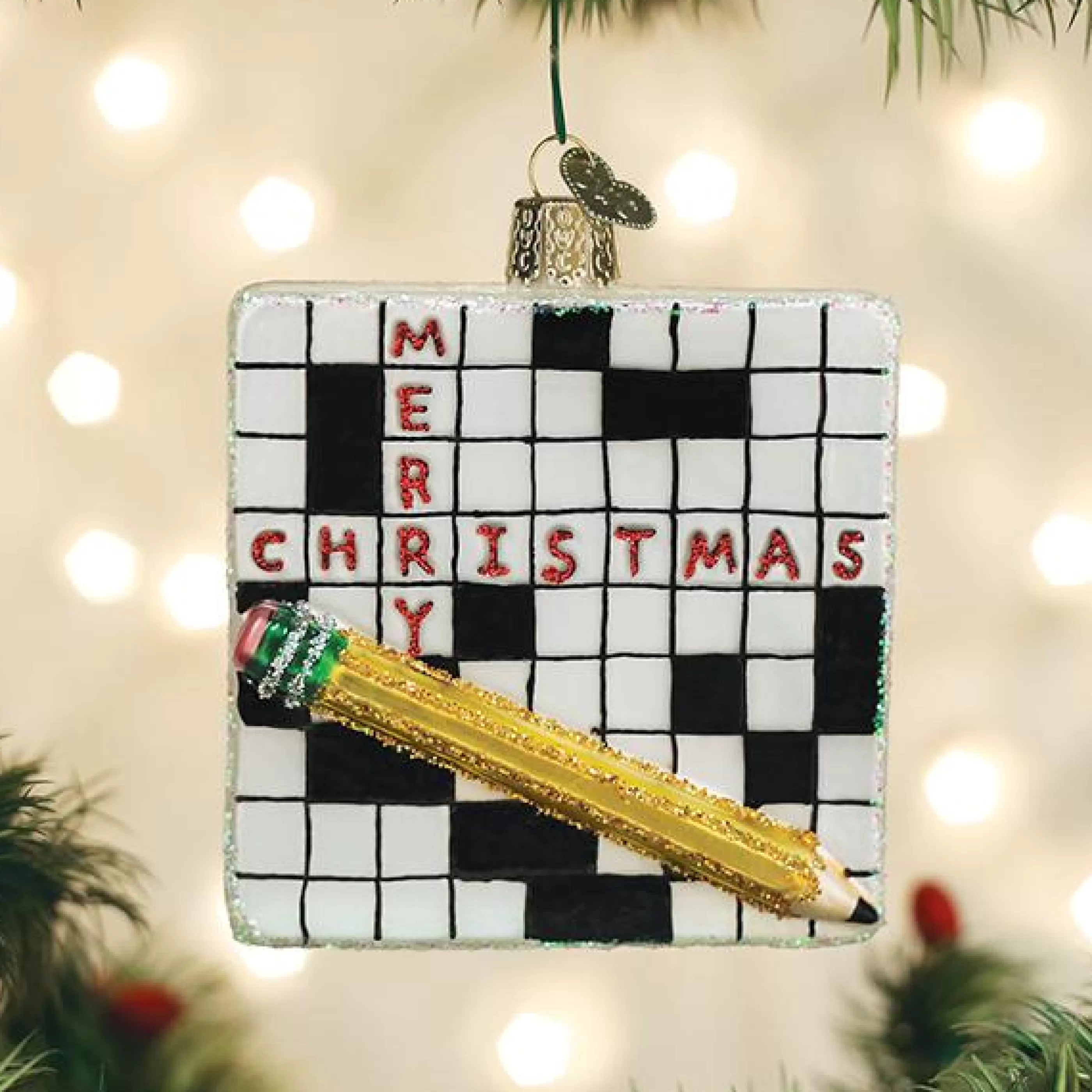 Kasa World Ltd Crossword Puzzle Ornament