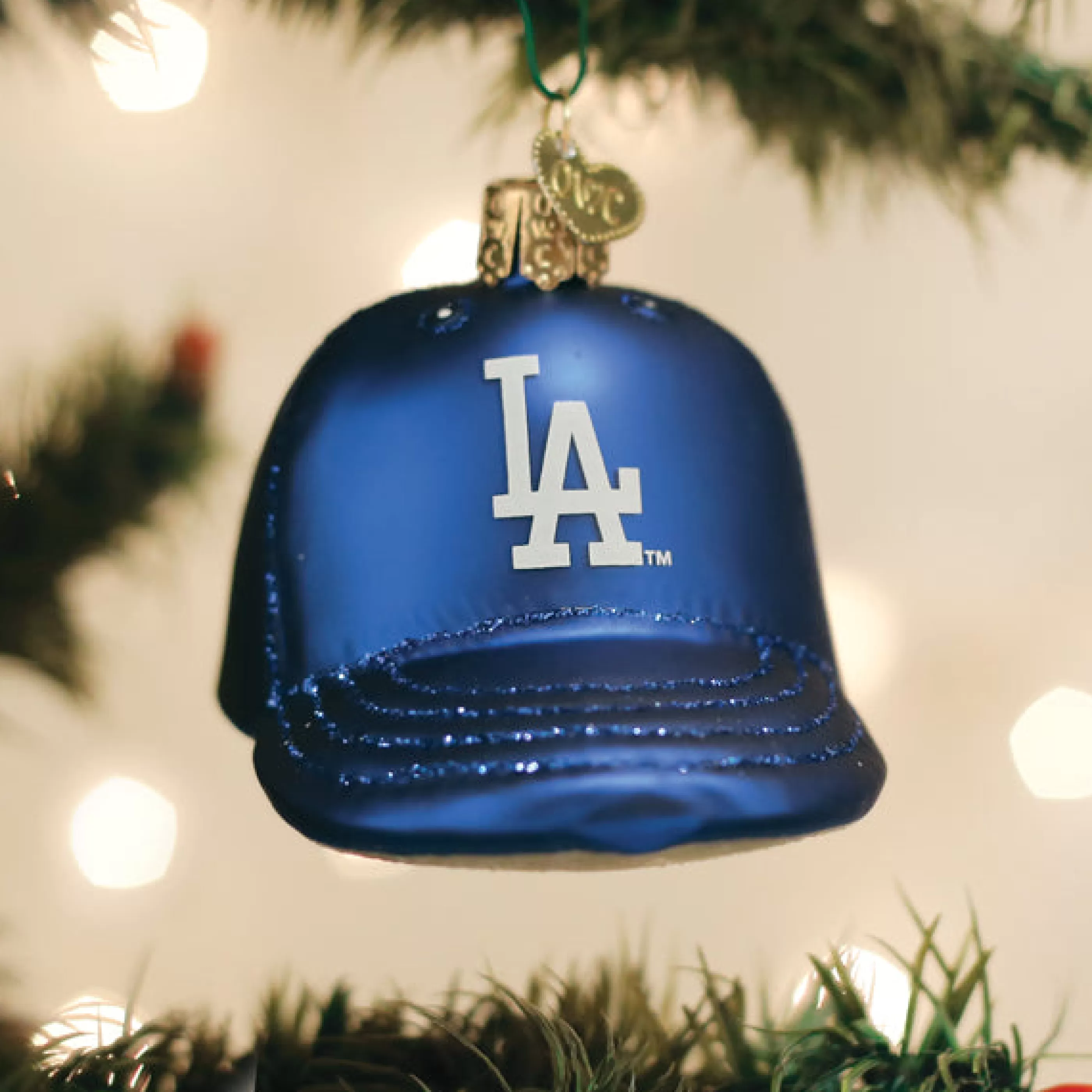 EAST WEST Dodgers Baseball Cap Ornament