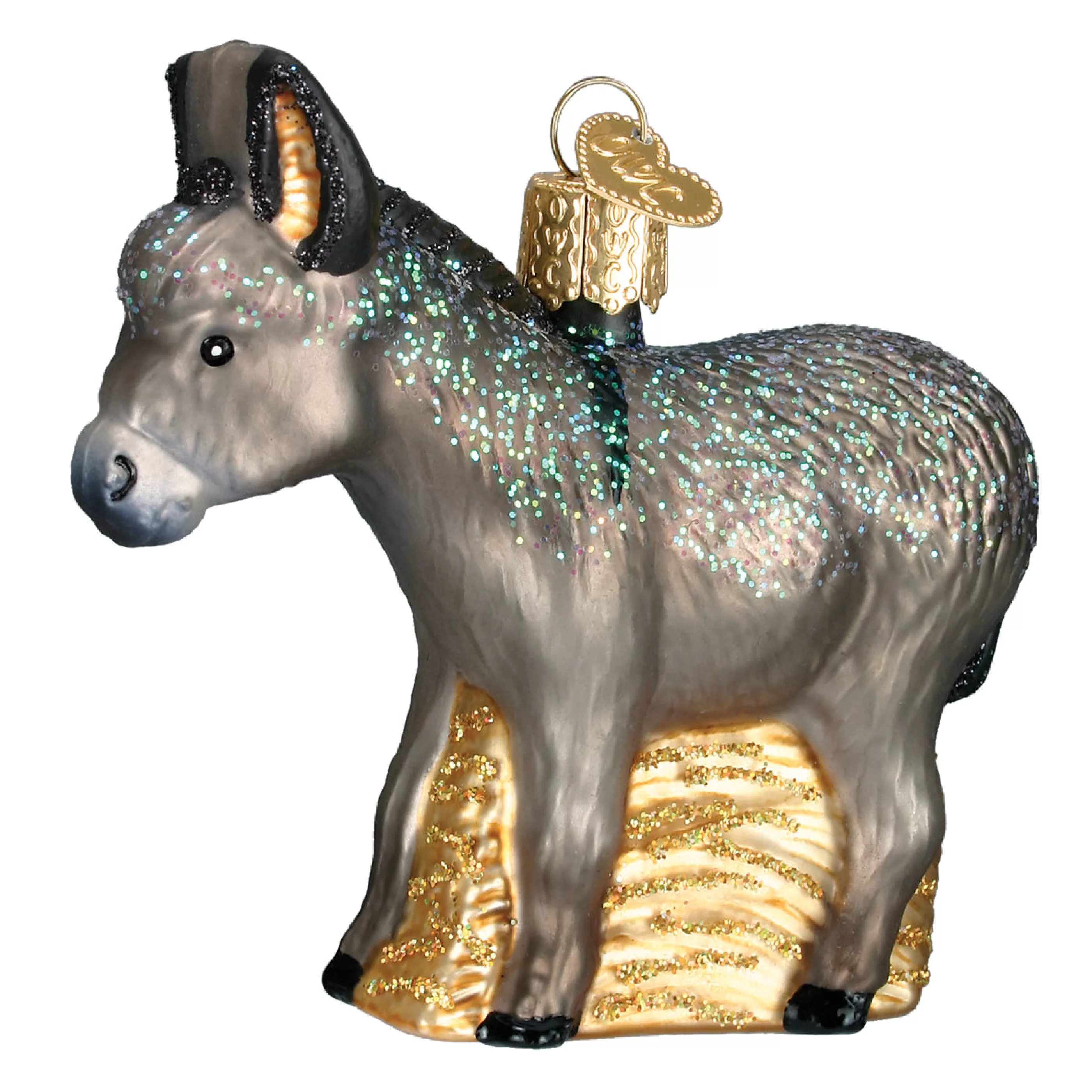 EAST WEST Donkey Ornament