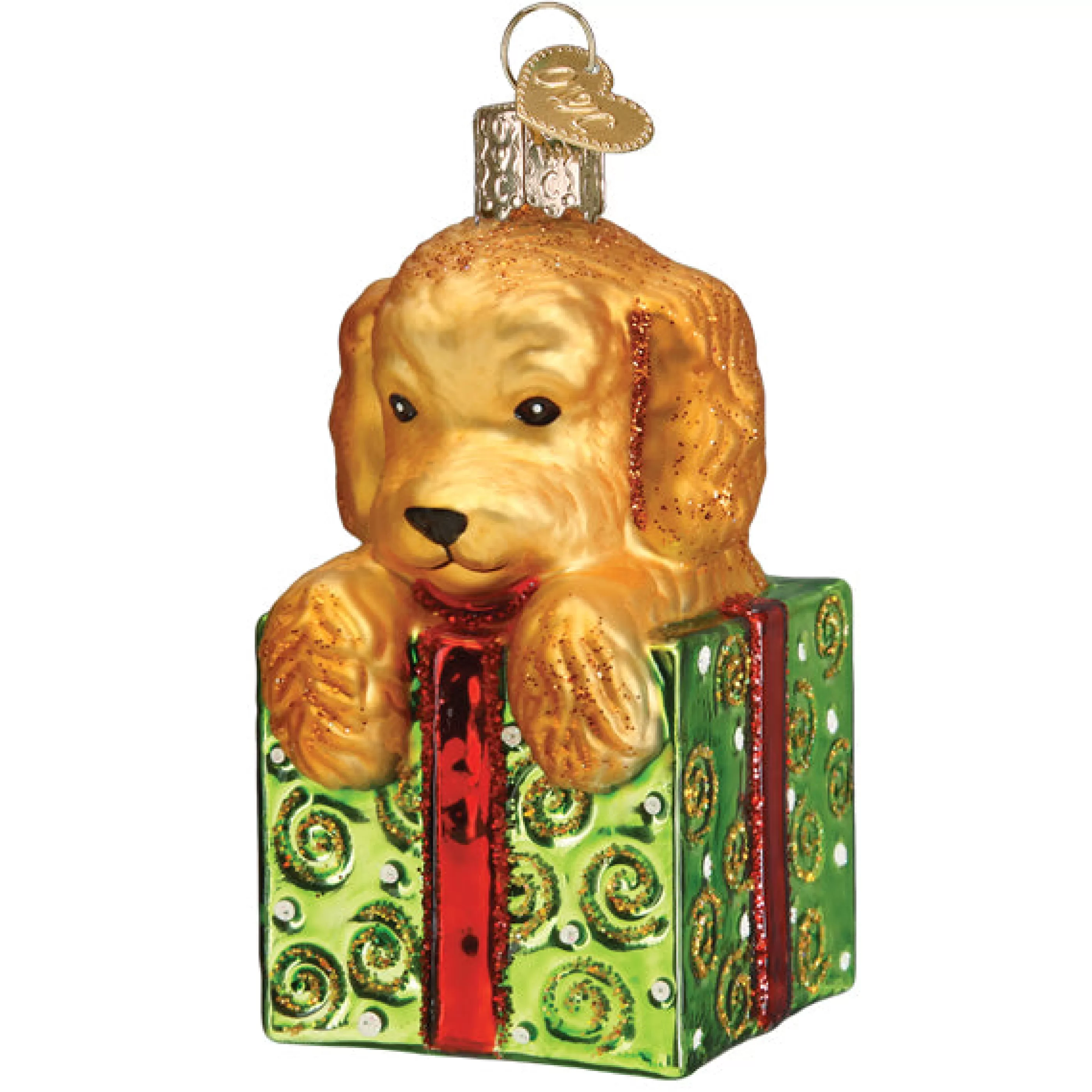 EAST WEST Doodle Puppy Surprise Ornament