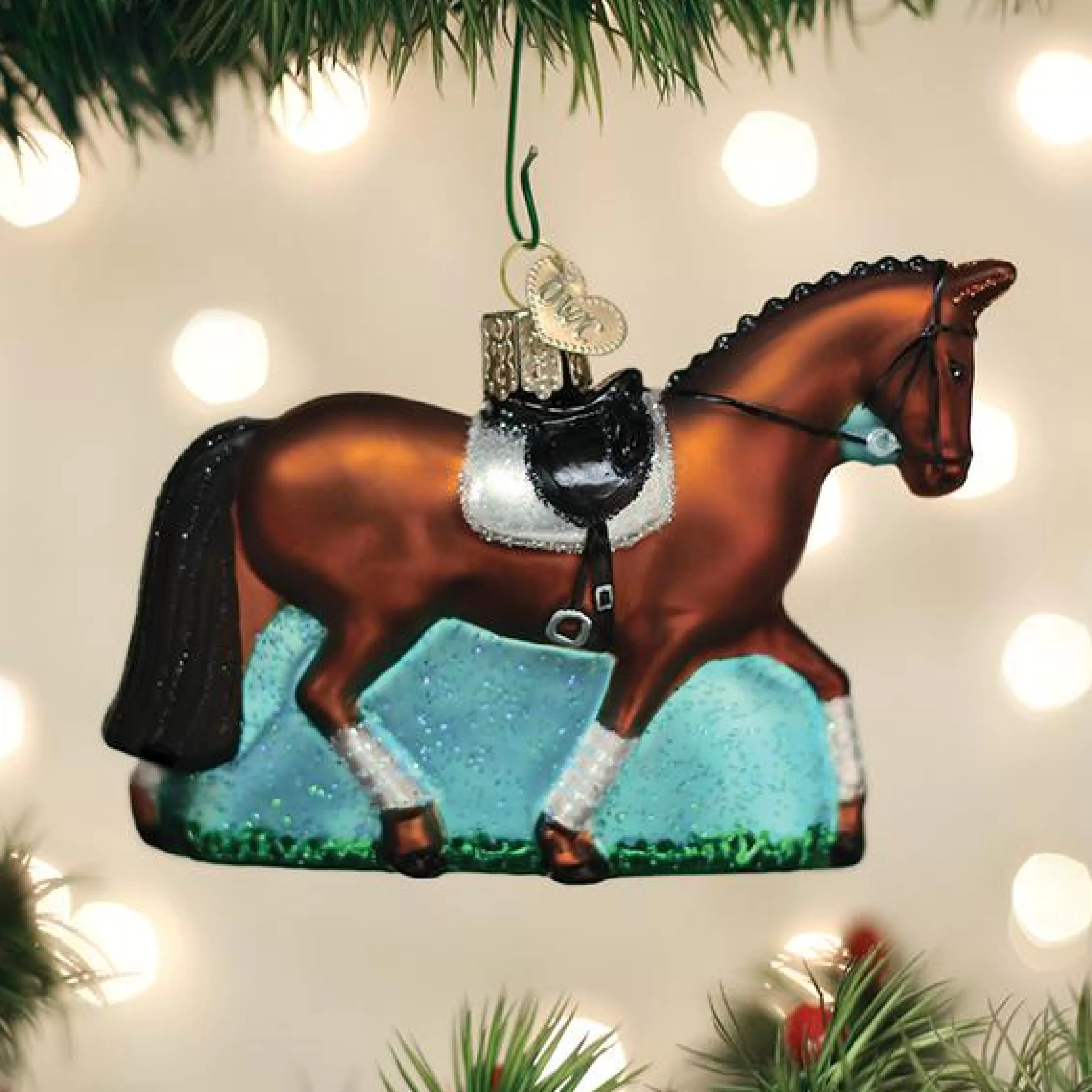 EAST WEST Dressage Horse Ornament