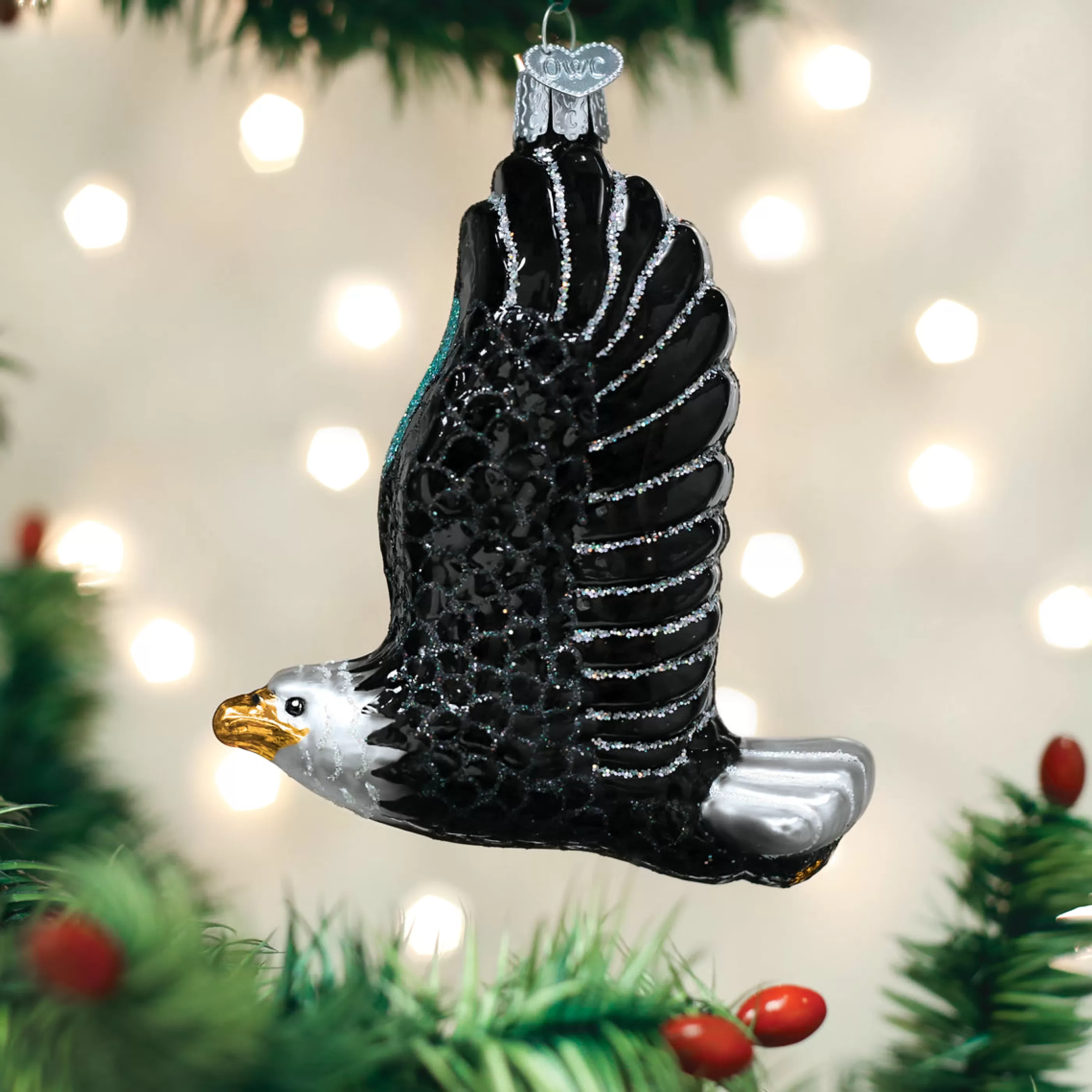 EAST WEST Eagle In Flight Ornament