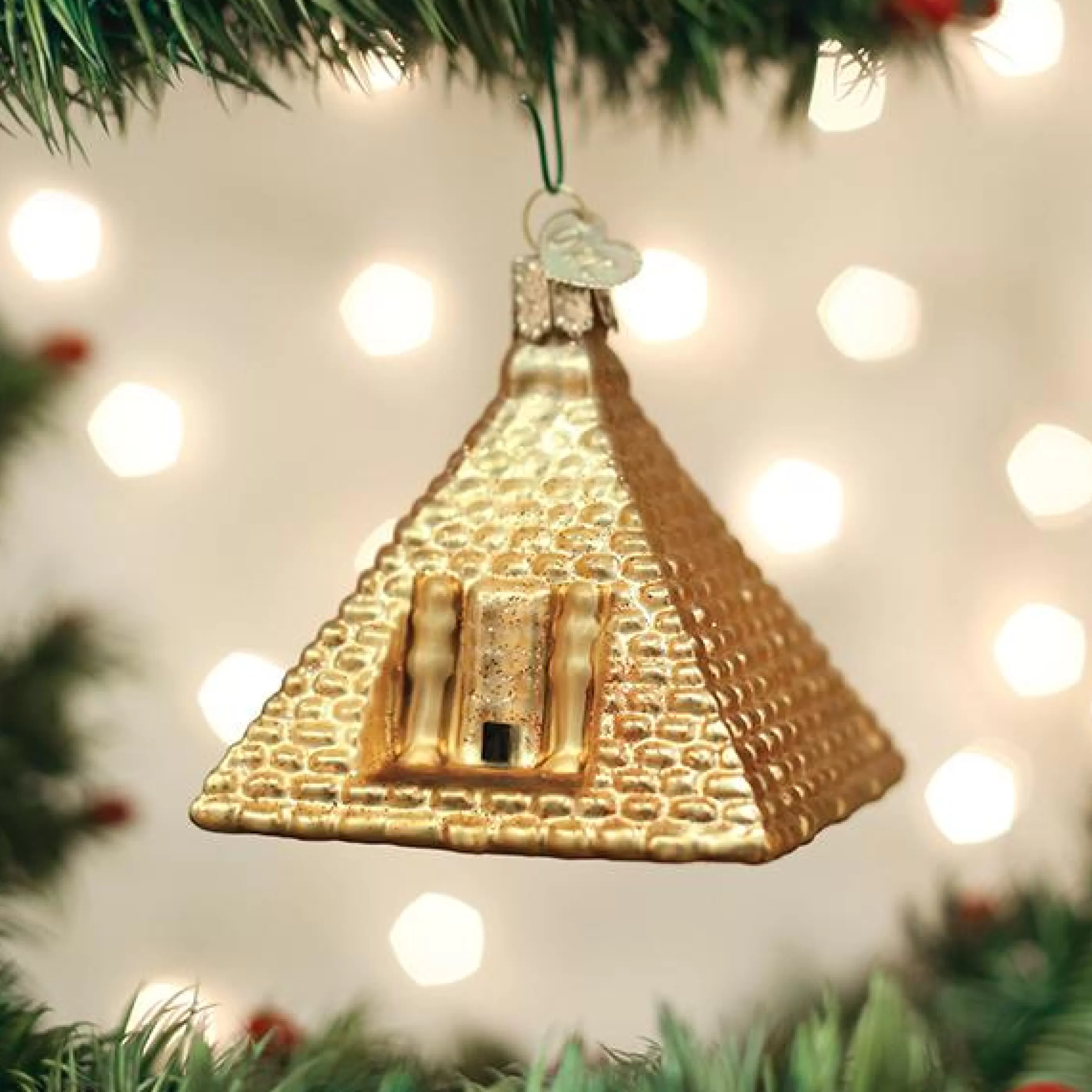 EAST WEST Egyptian Pyramid Ornament