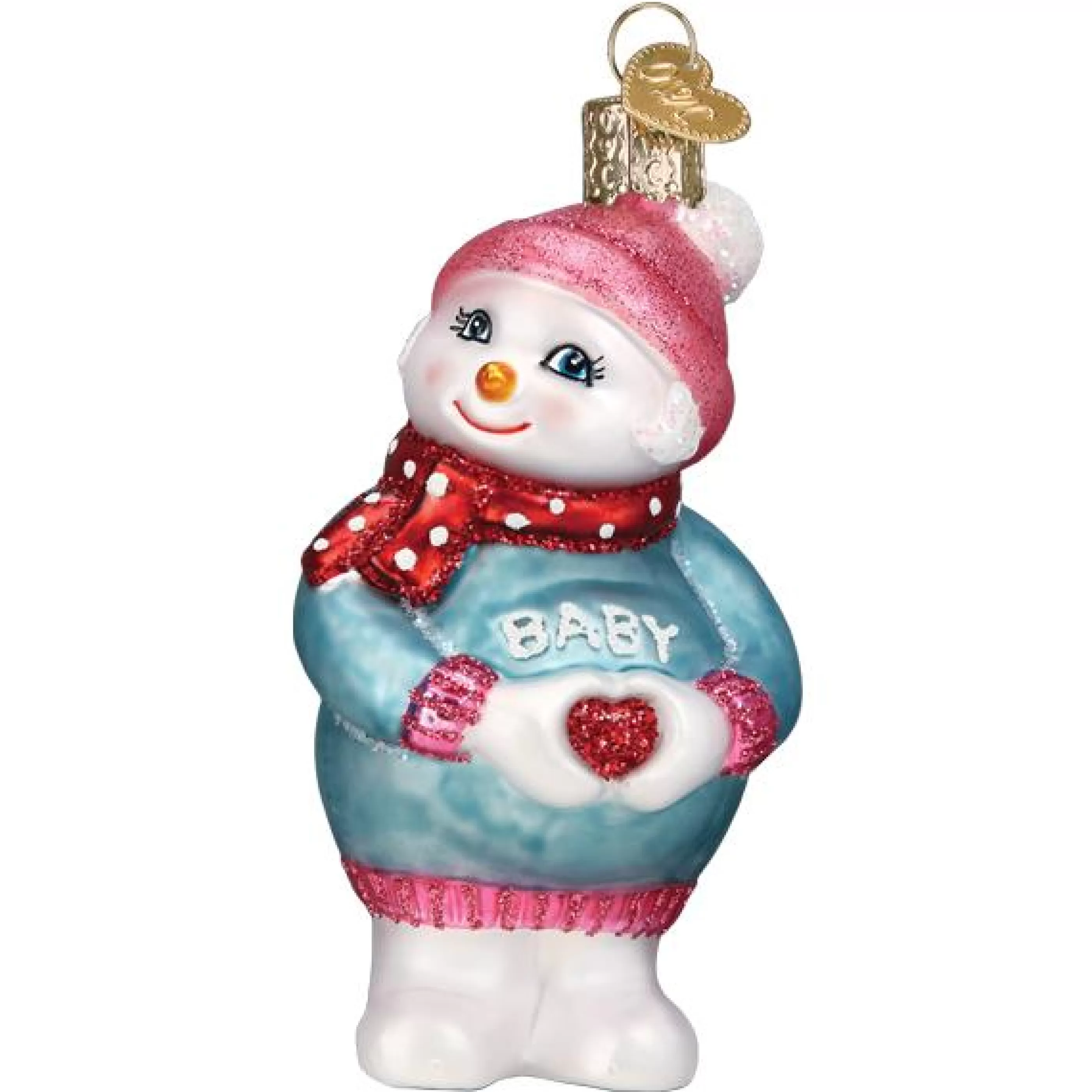 Kasa World Ltd Expectant Snowlady Ornament