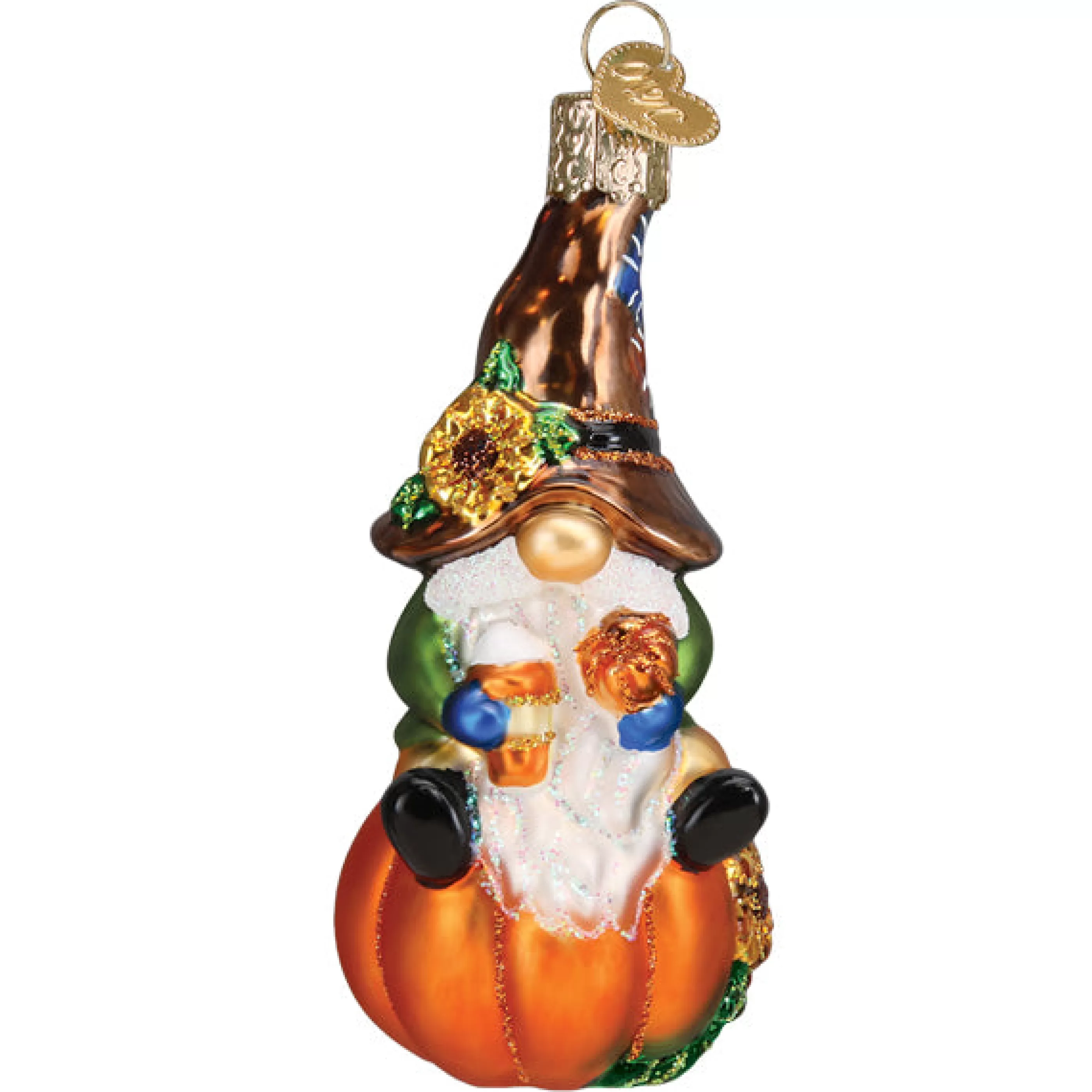 EAST WEST Fall Harvest Gnome Ornament