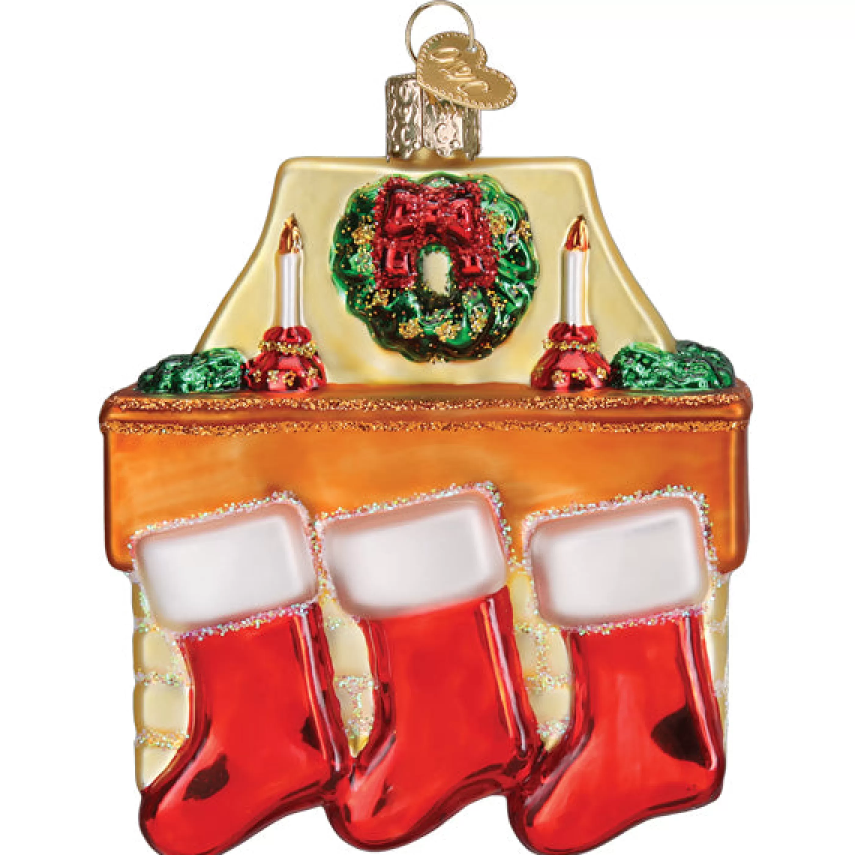 EAST WEST Family Of 3 Stockings Ornament