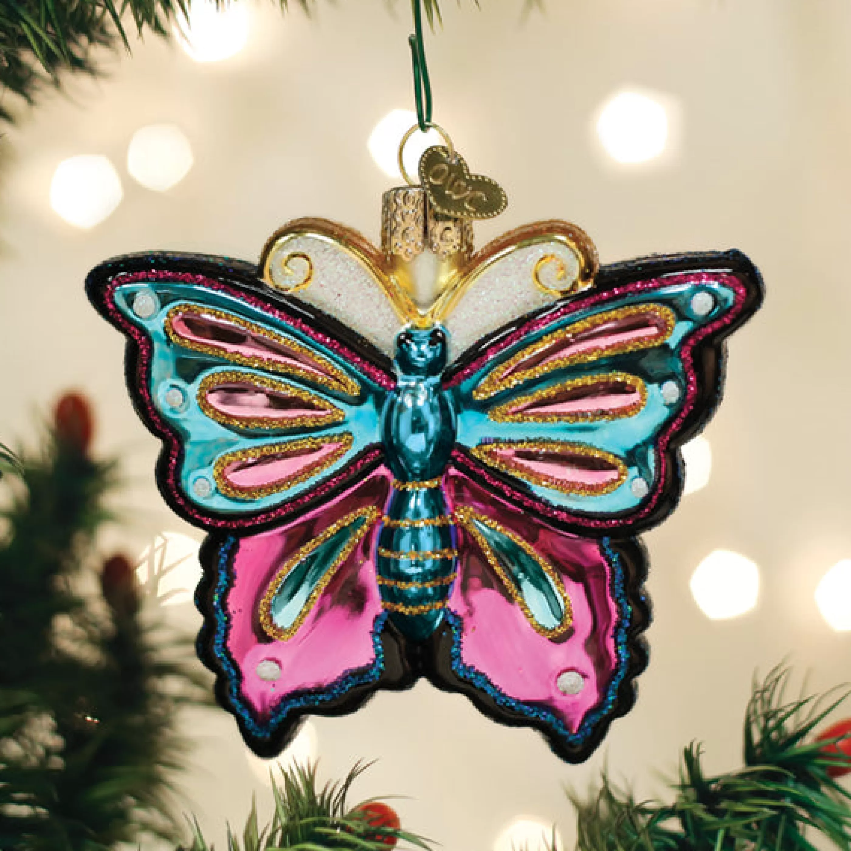 EAST WEST Fanciful Butterfly Ornament