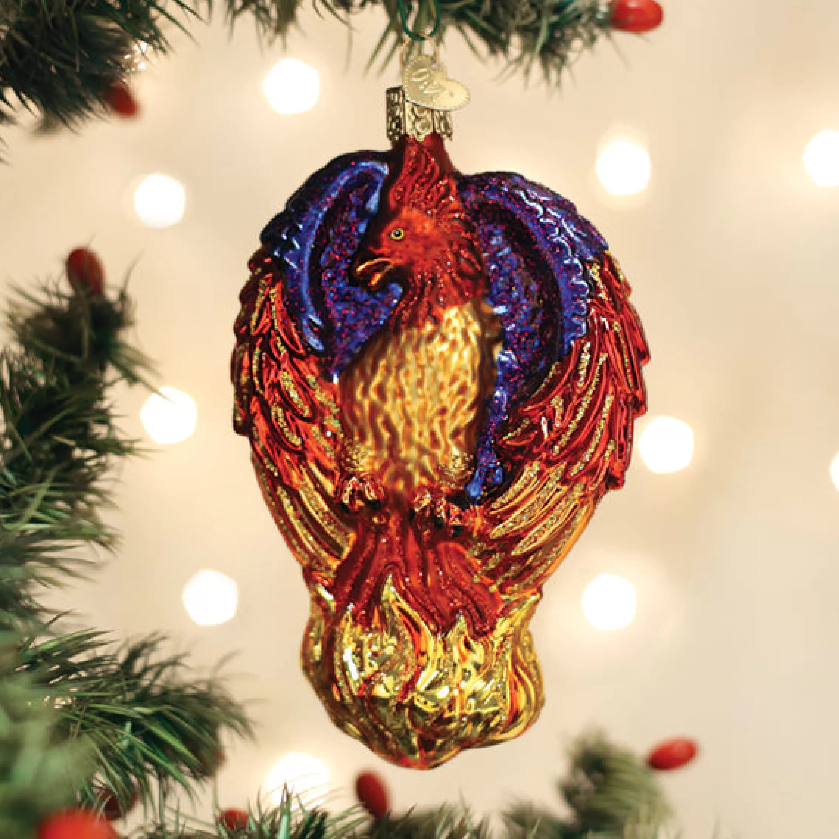 Kasa World Ltd Fiery Phoenix Ornament