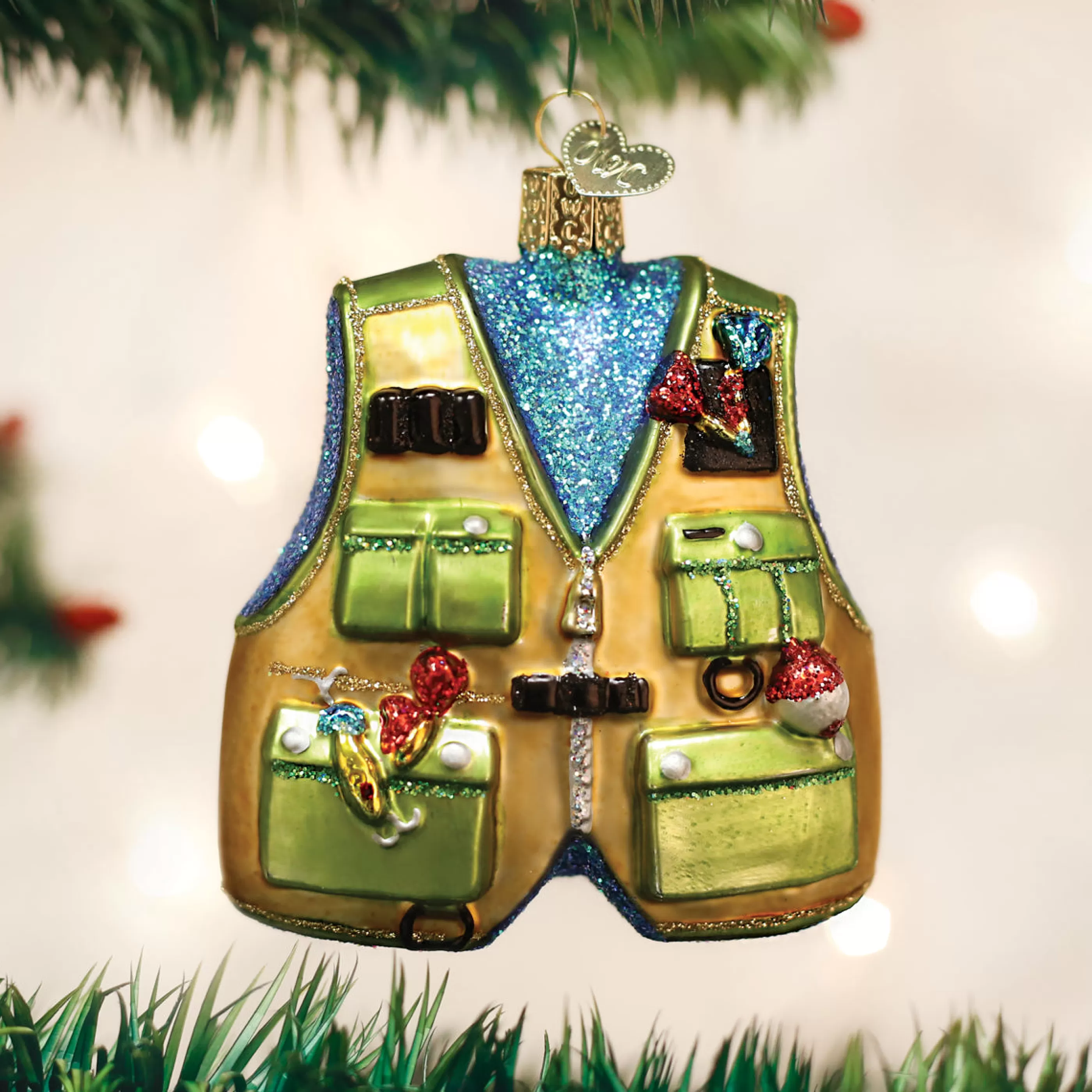 Kasa World Ltd Fishing Vest Ornament