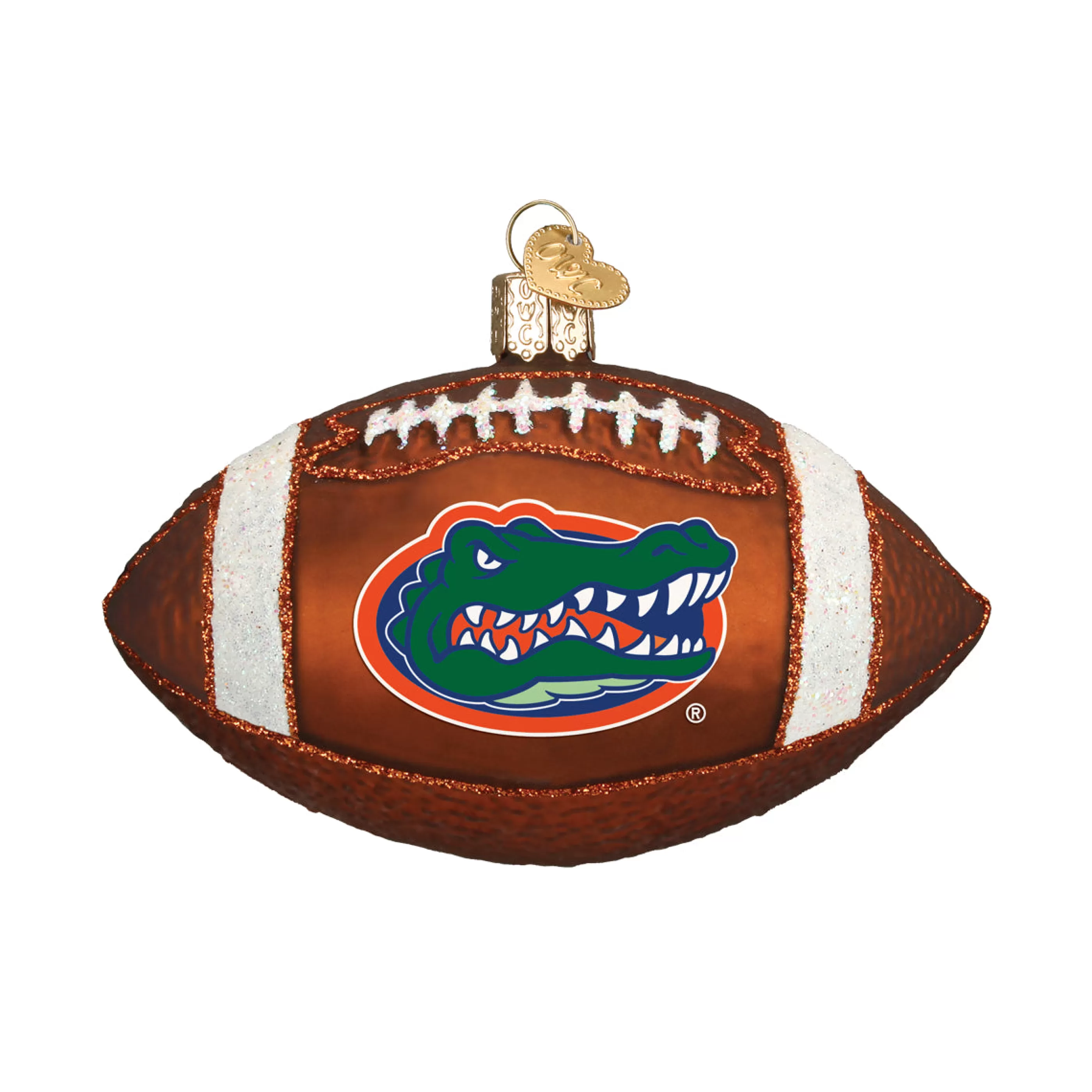 EAST WEST Florida Football Ornament