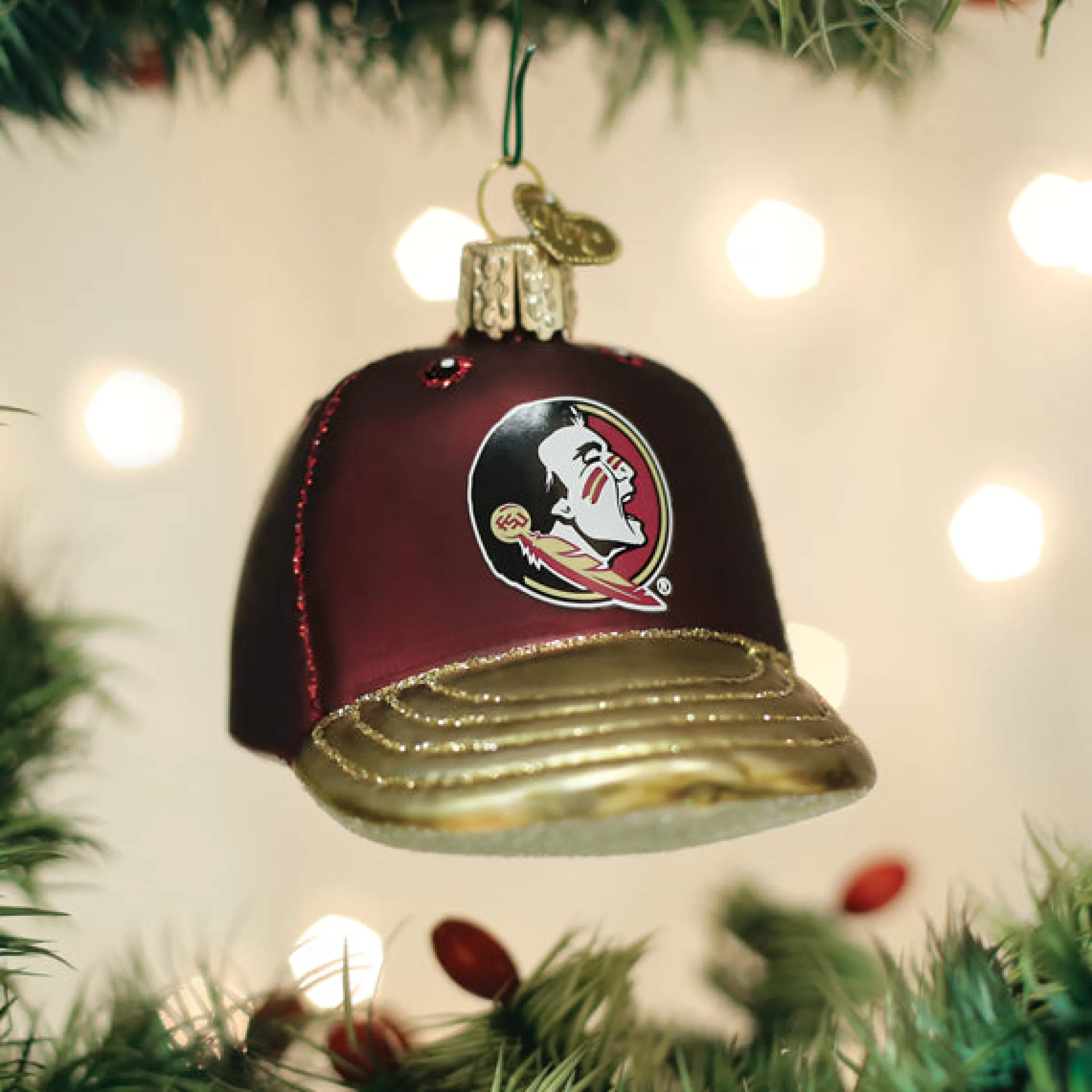 EAST WEST Florida State Baseball Cap Ornament