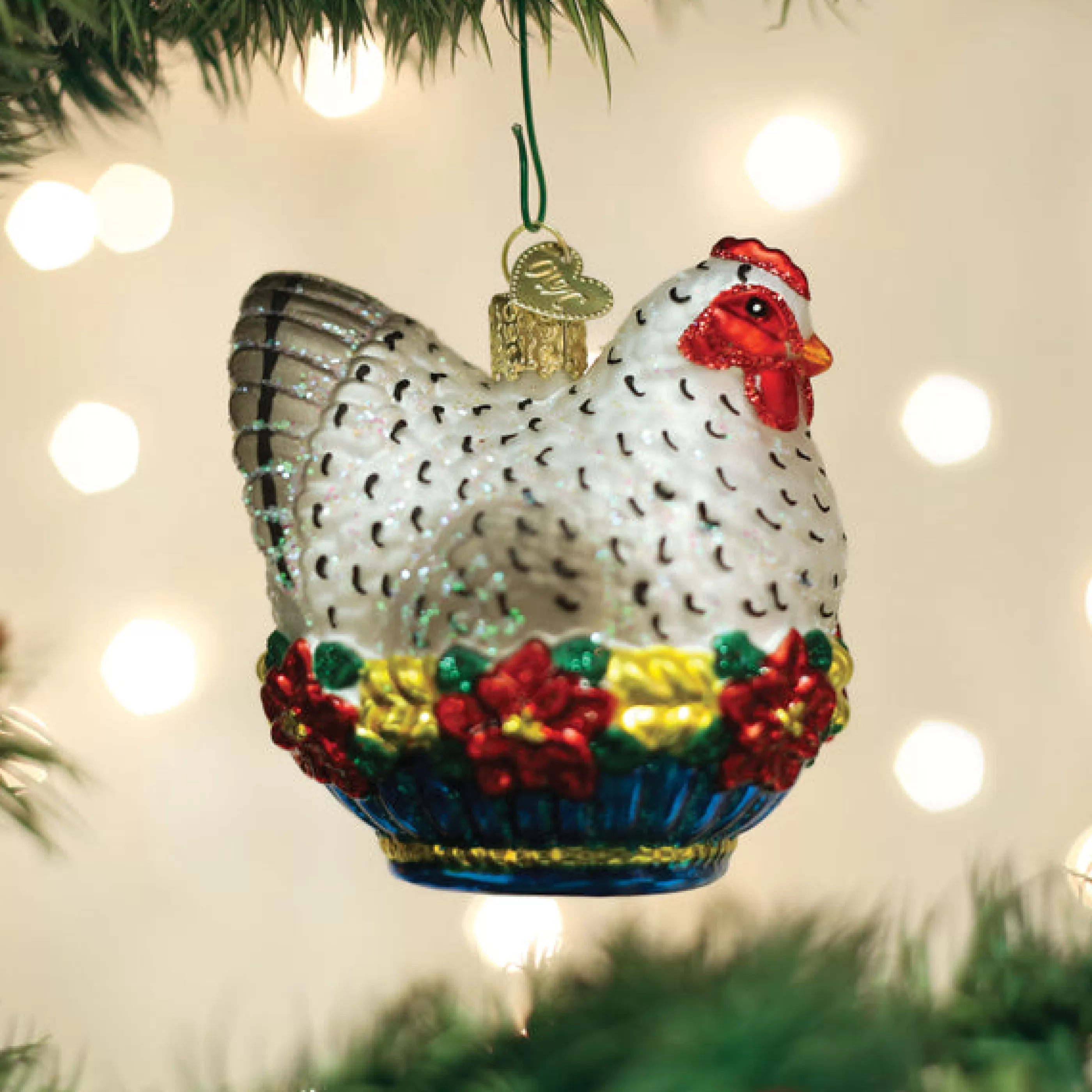 Kasa World Ltd French Hen Ornament