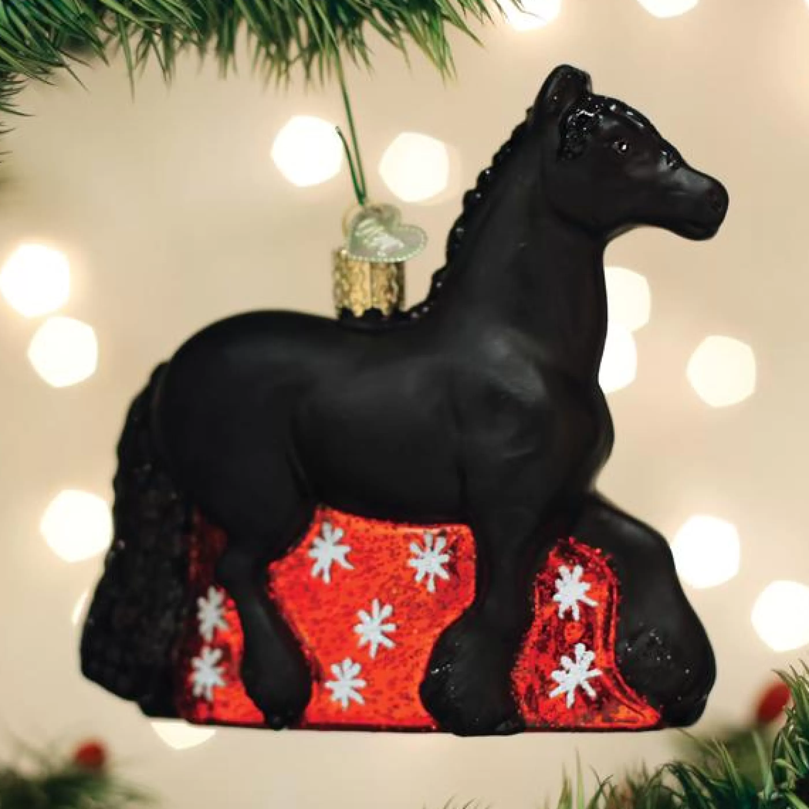 Kasa World Ltd Friesian Horse Ornament