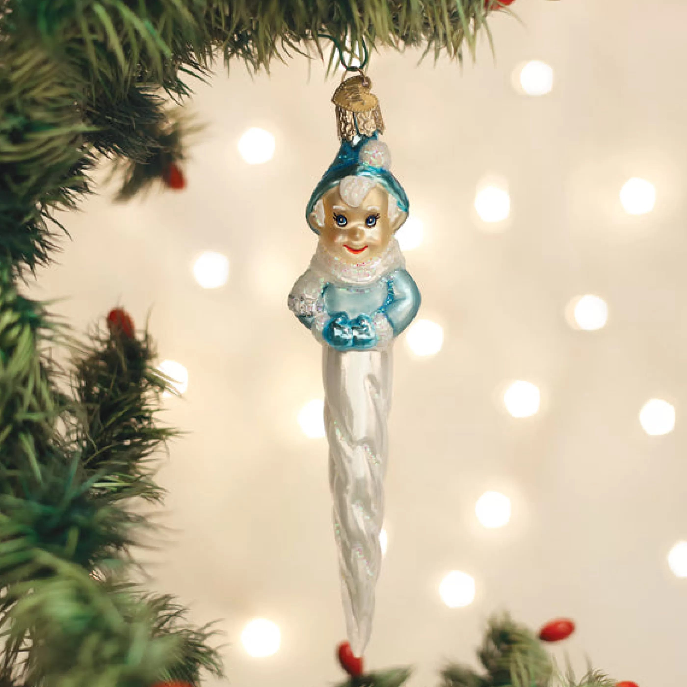 Kasa World Ltd Frosty Elf Icicle Ornament