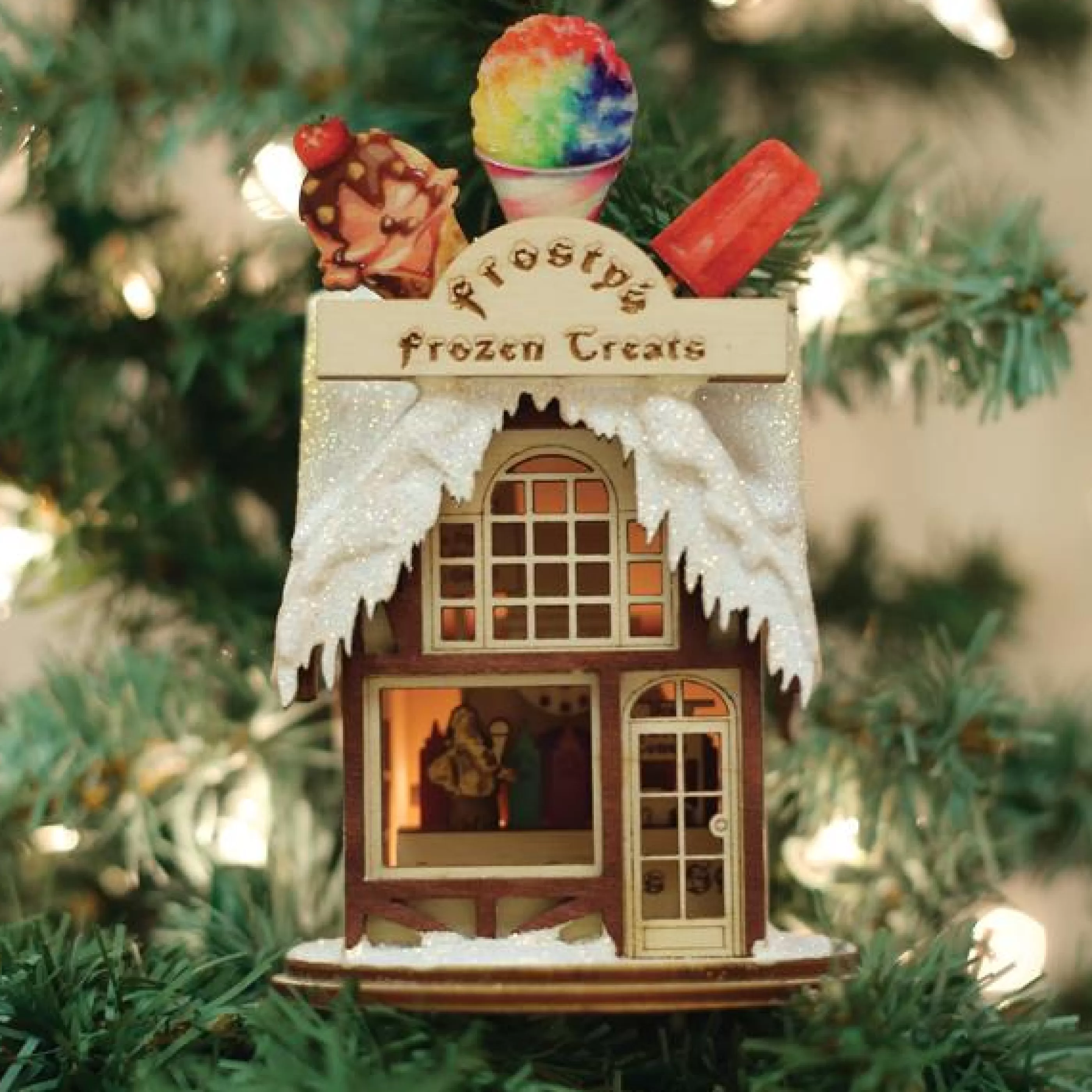 EAST WEST Frosty's Treat Shop Ornament