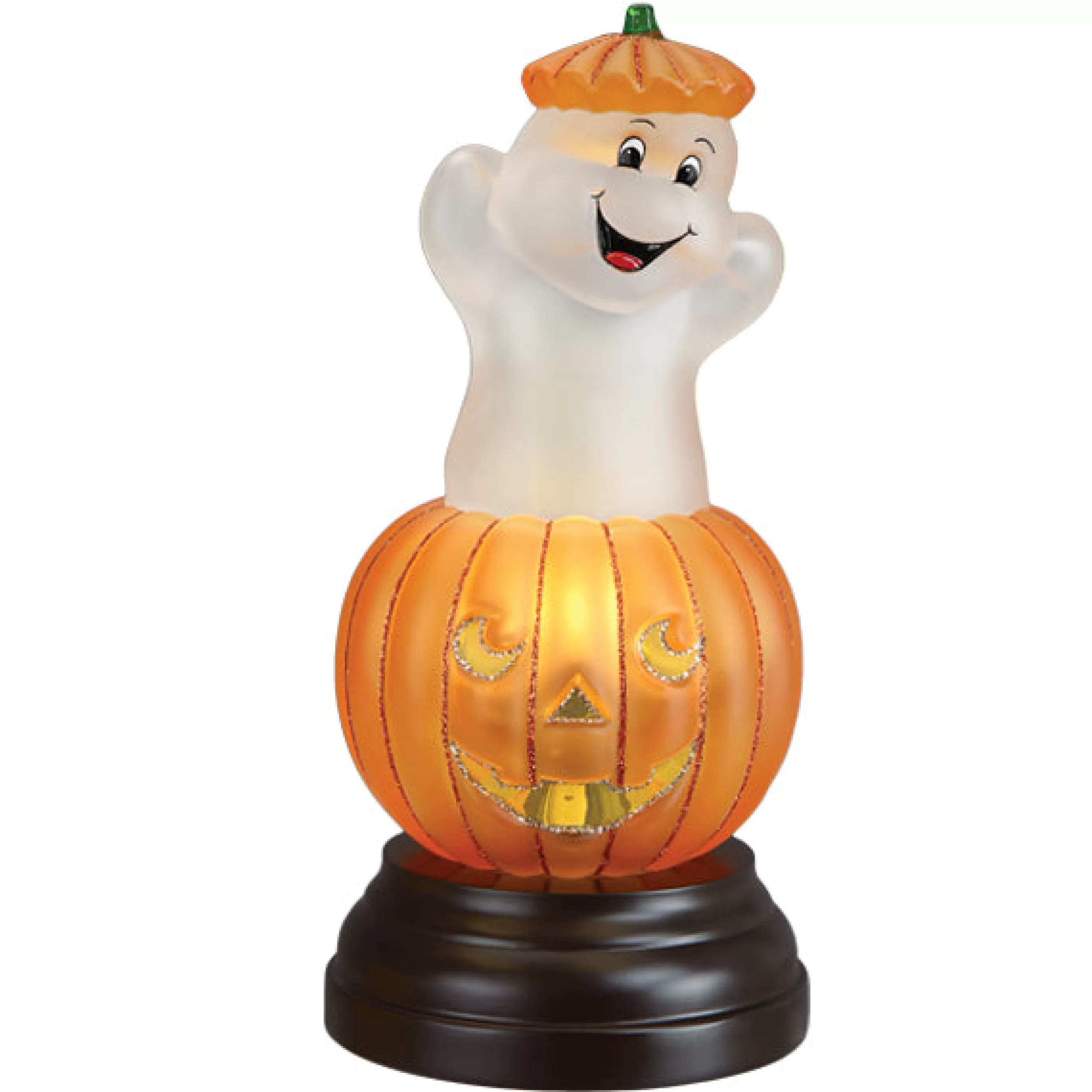 EAST WEST Ghost Pumpkin Light Ornament