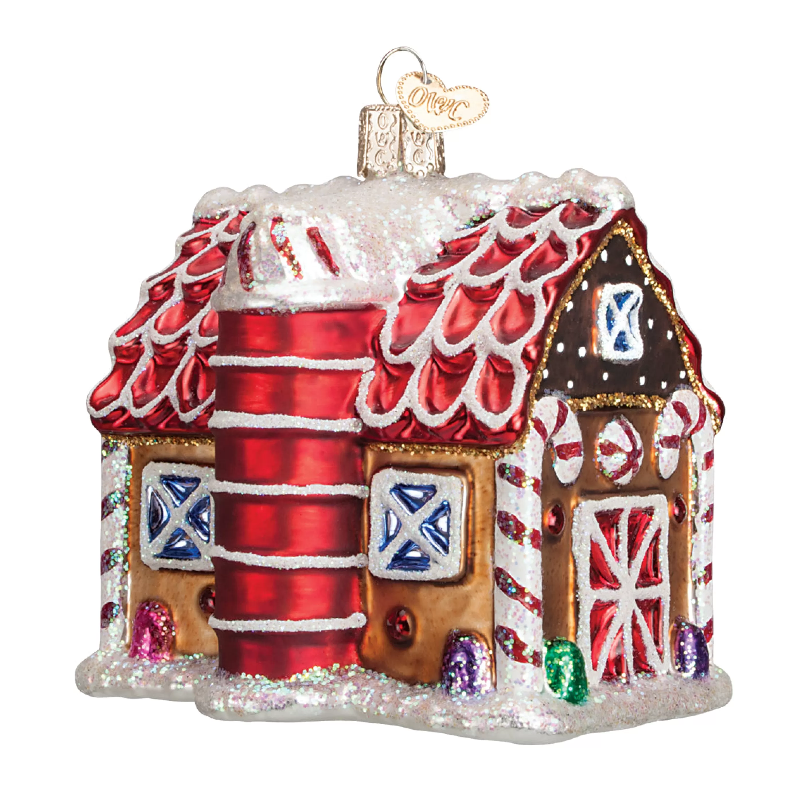 Kasa World Ltd Gingerbread Barn Ornament