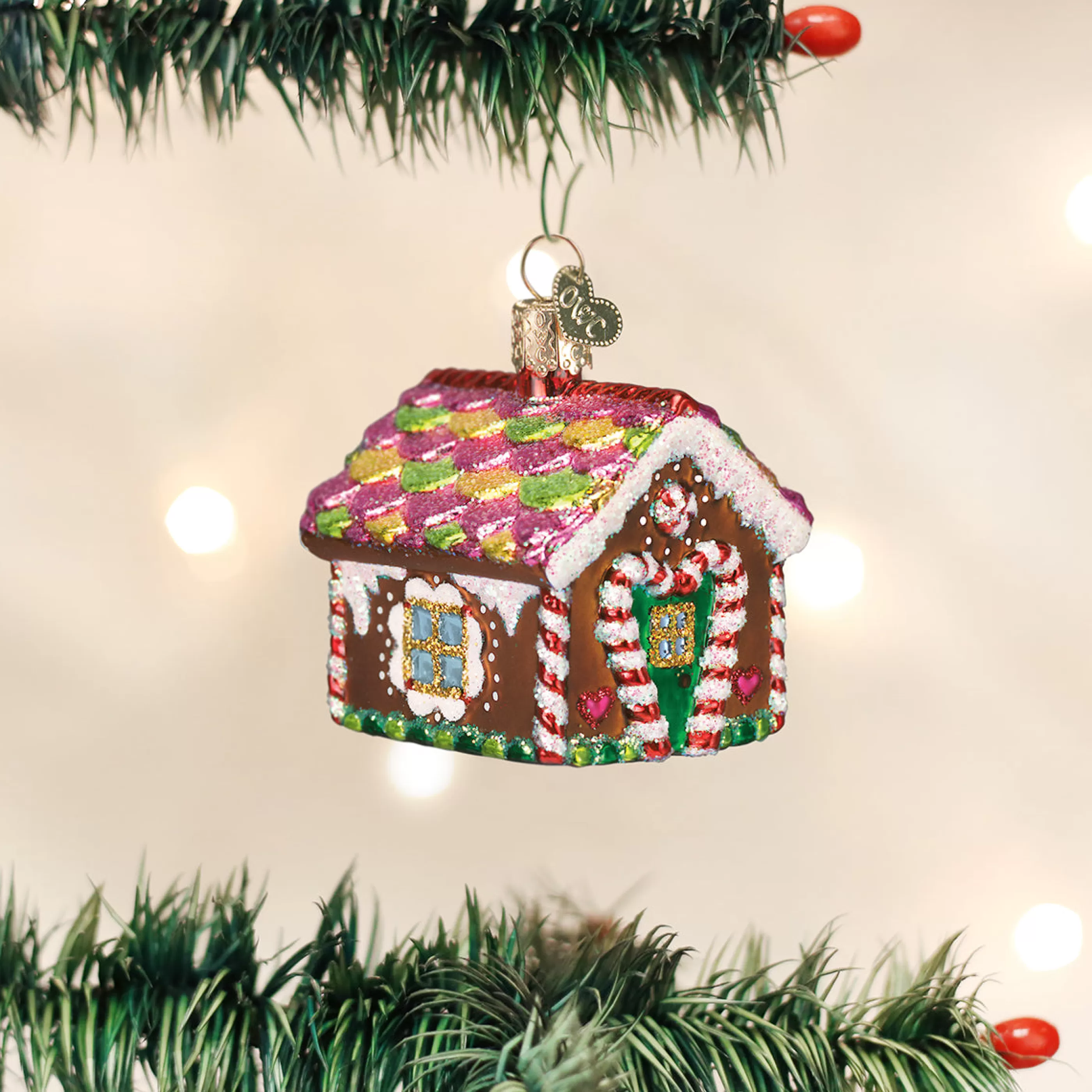 EAST WEST Gingerbread House Ornament