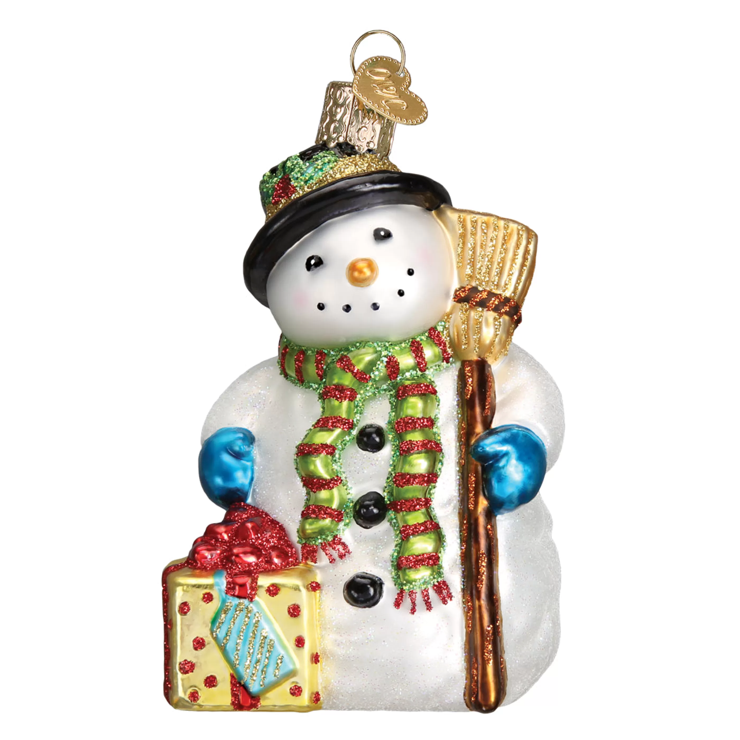 EAST WEST Gleeful Snowman Ornament