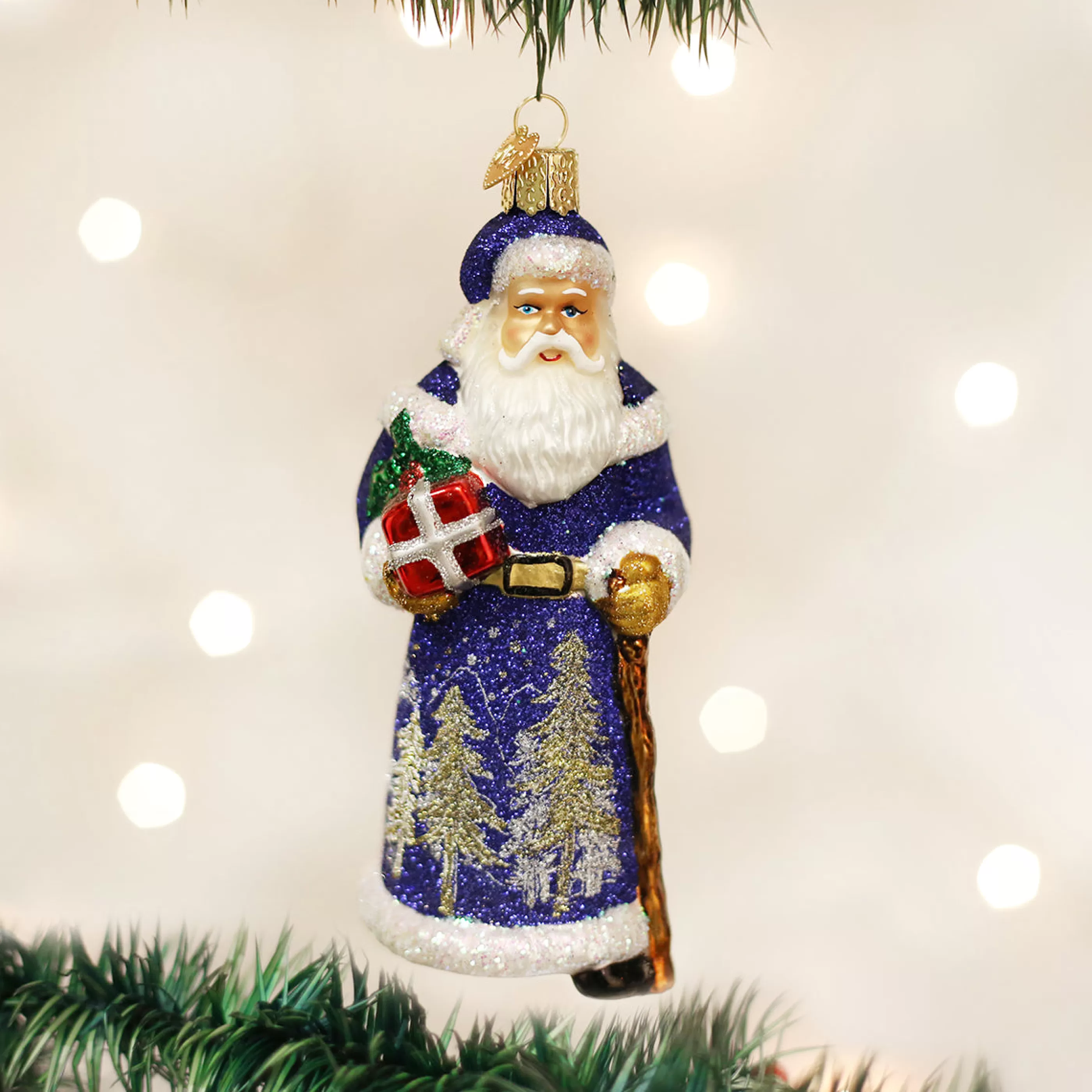 Kasa World Ltd Glistening Midnight Santa