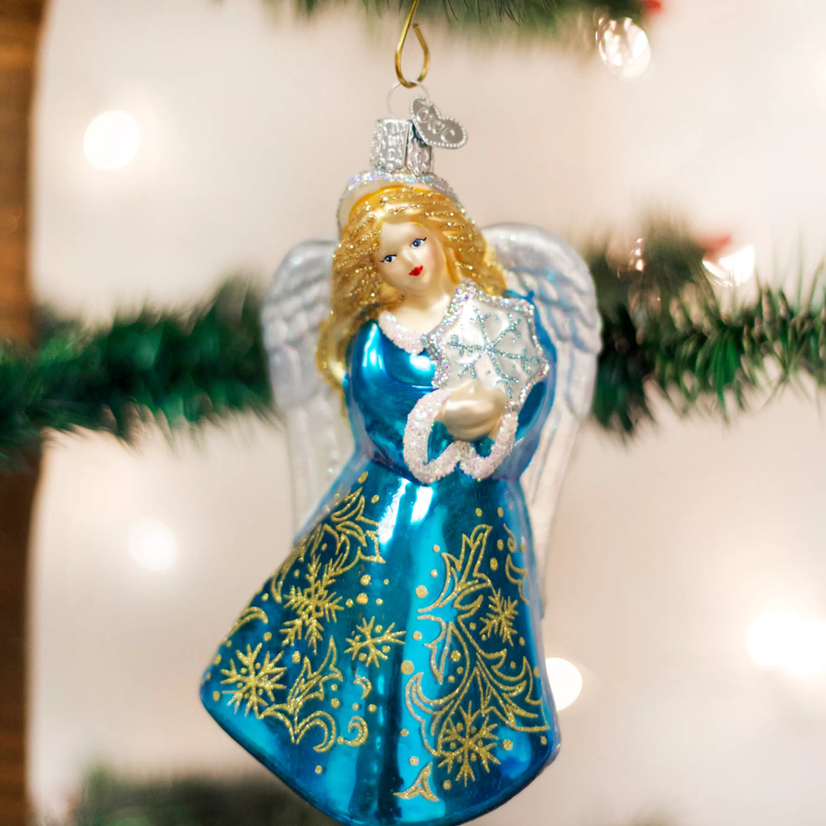 Kasa World Ltd Glistening Snowflake Angel