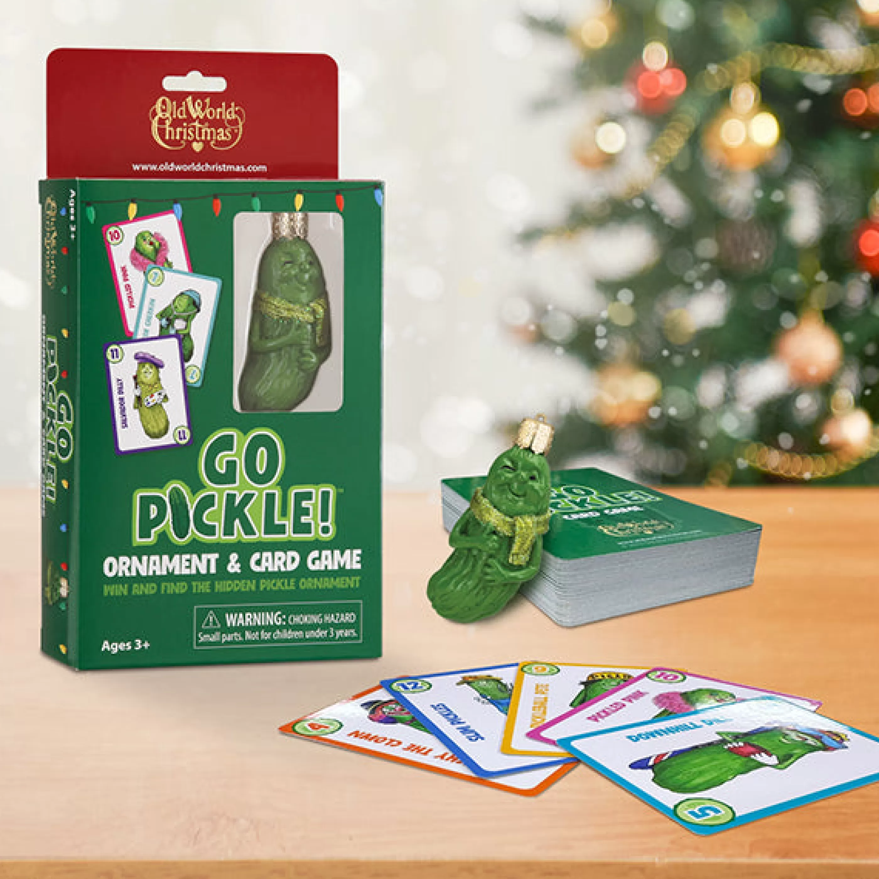 EAST WEST Go Pickle! Game & Ornament