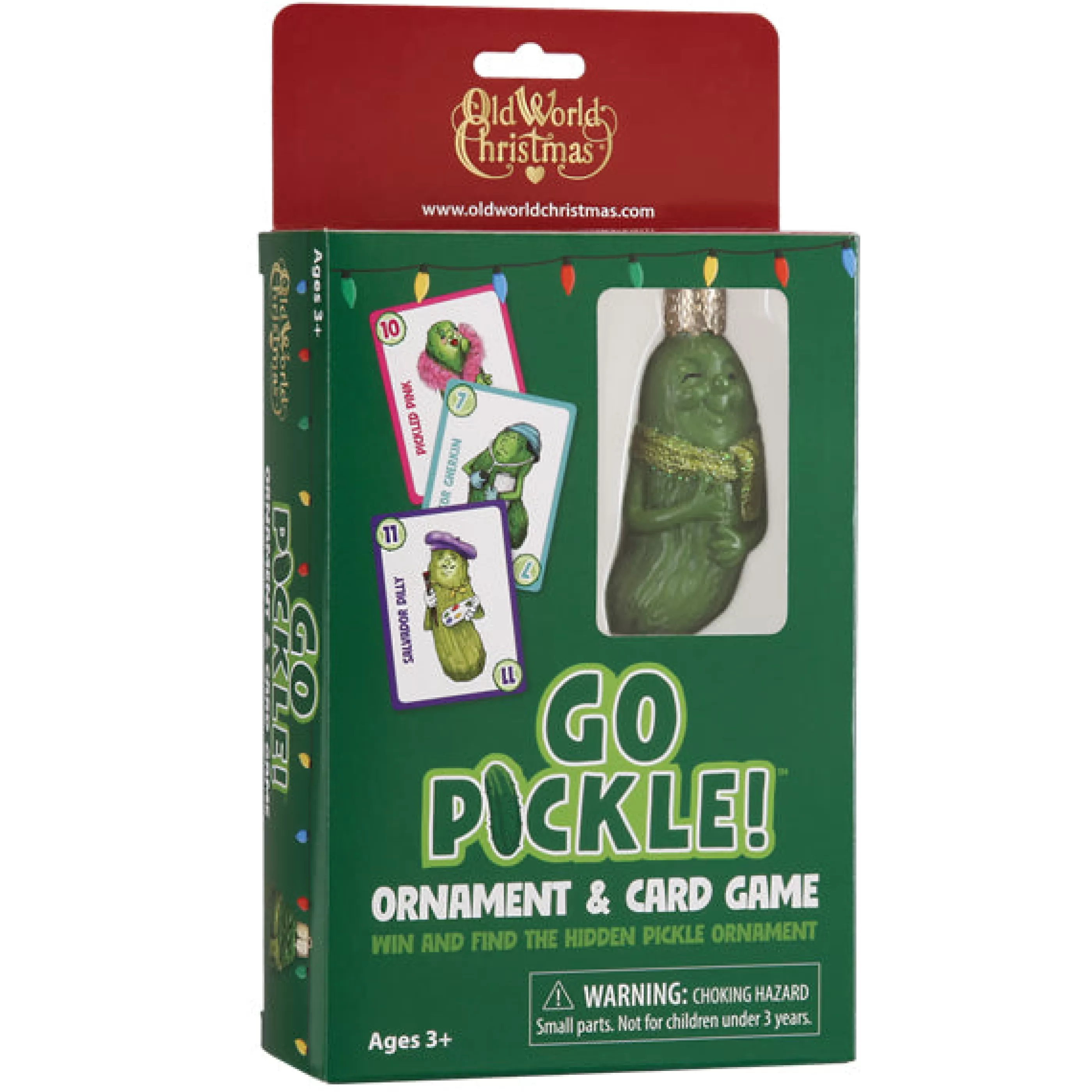 EAST WEST Go Pickle! Game & Ornament