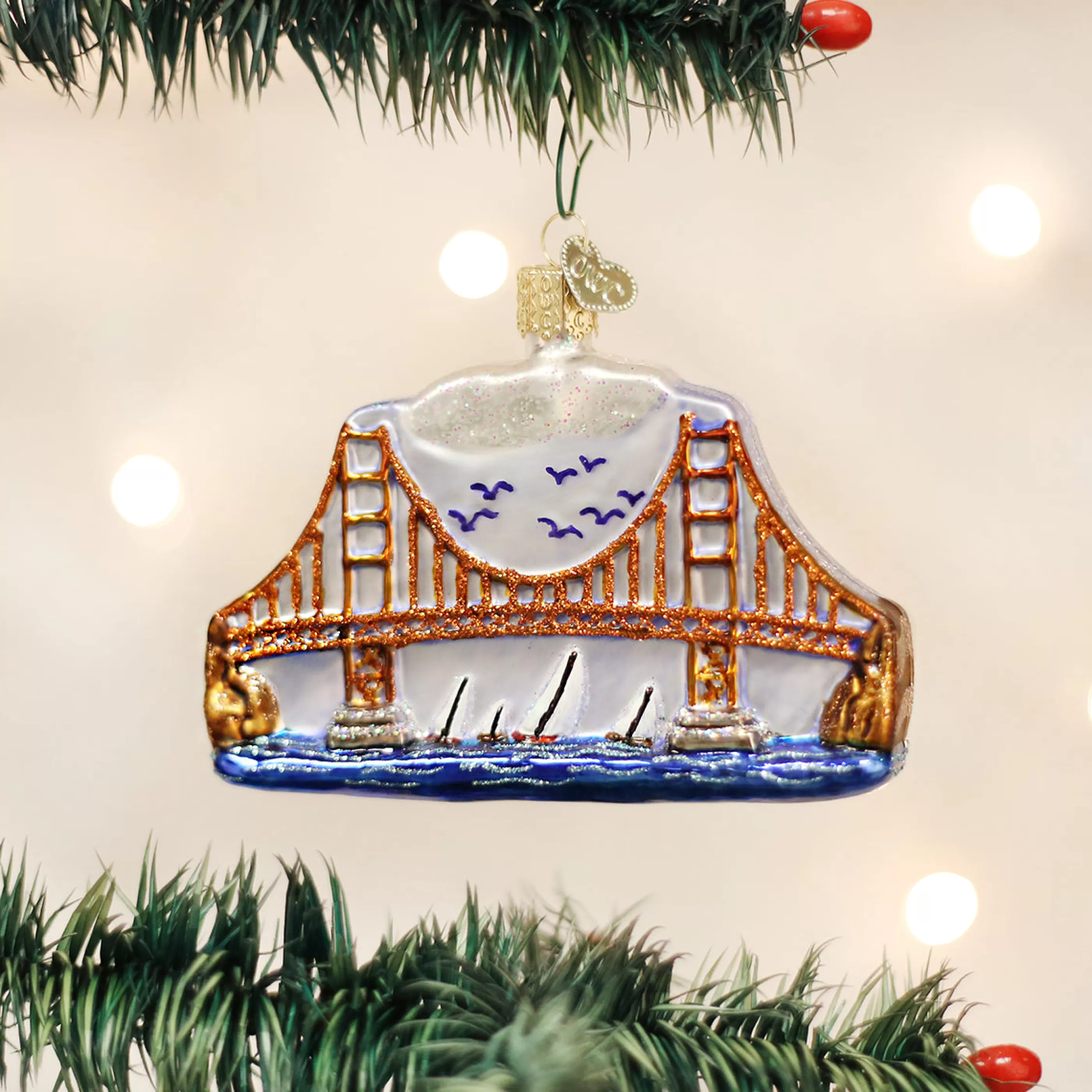 EAST WEST Golden Gate Bridge Ornament