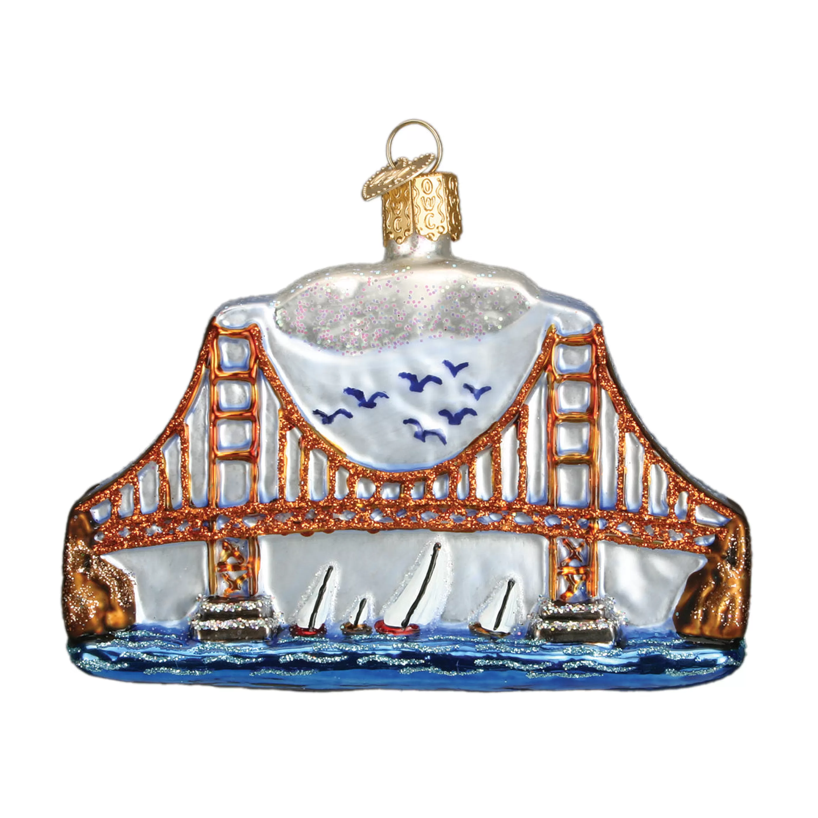 EAST WEST Golden Gate Bridge Ornament