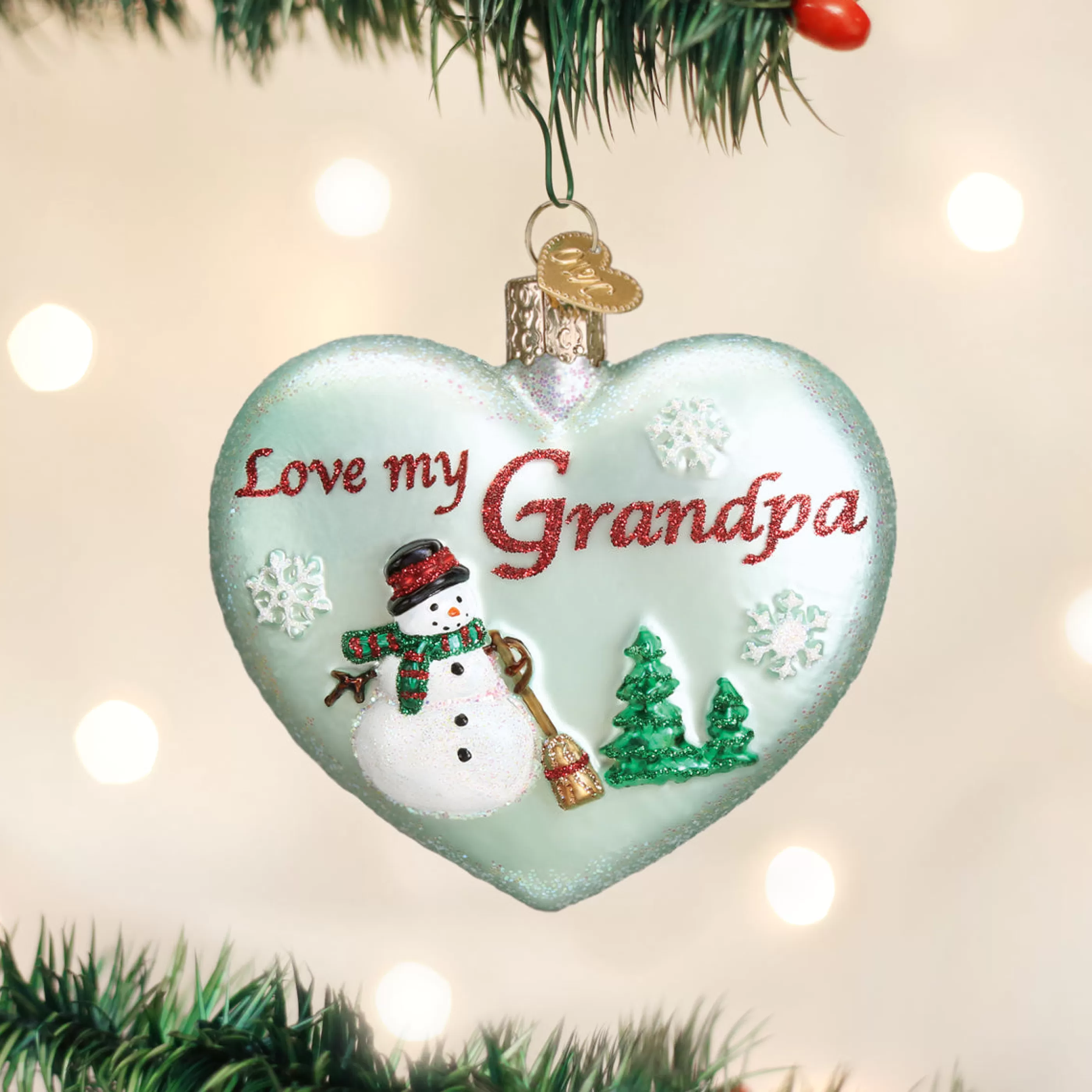 Kasa World Ltd Grandpa Heart Ornament