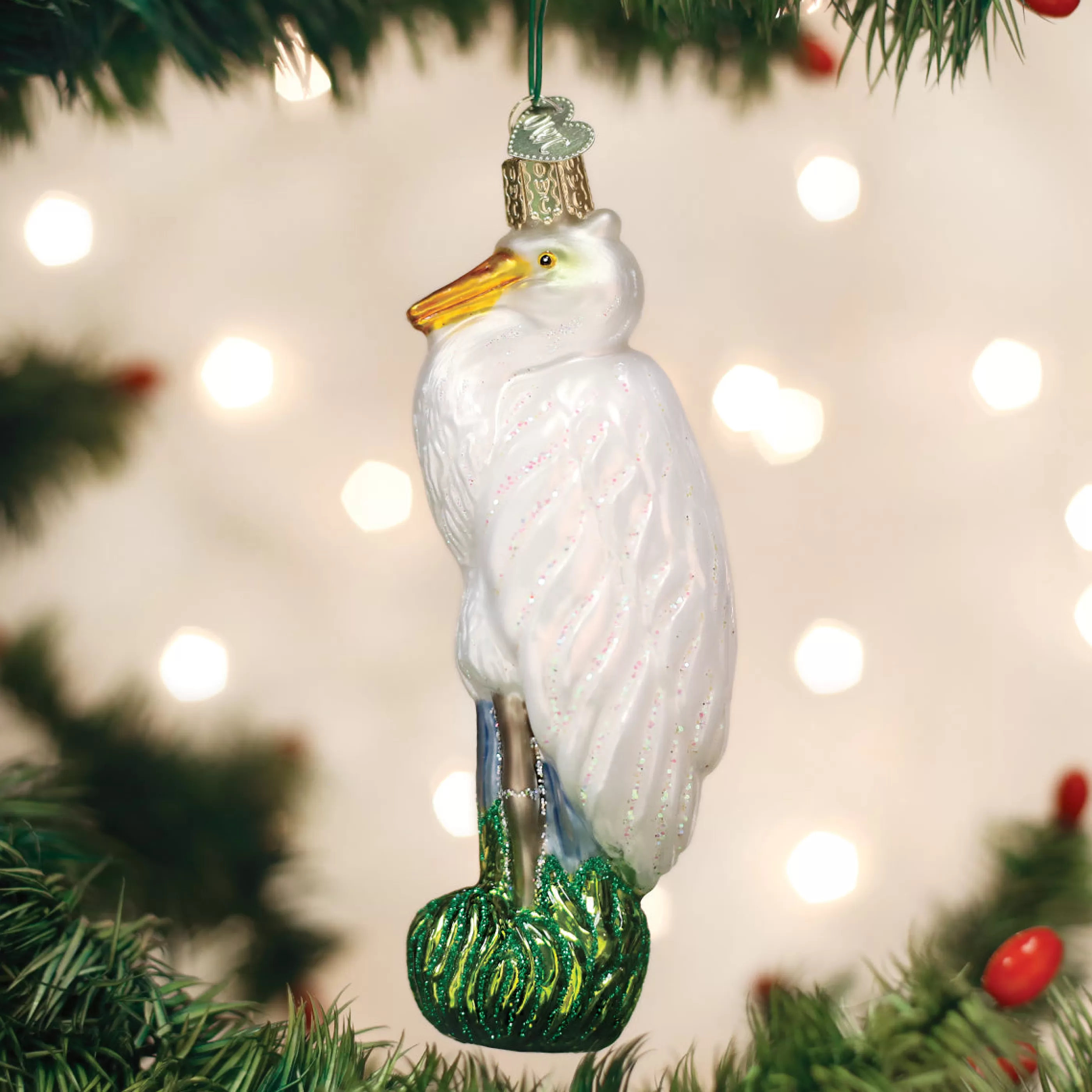 Kasa World Ltd Great Egret Ornament