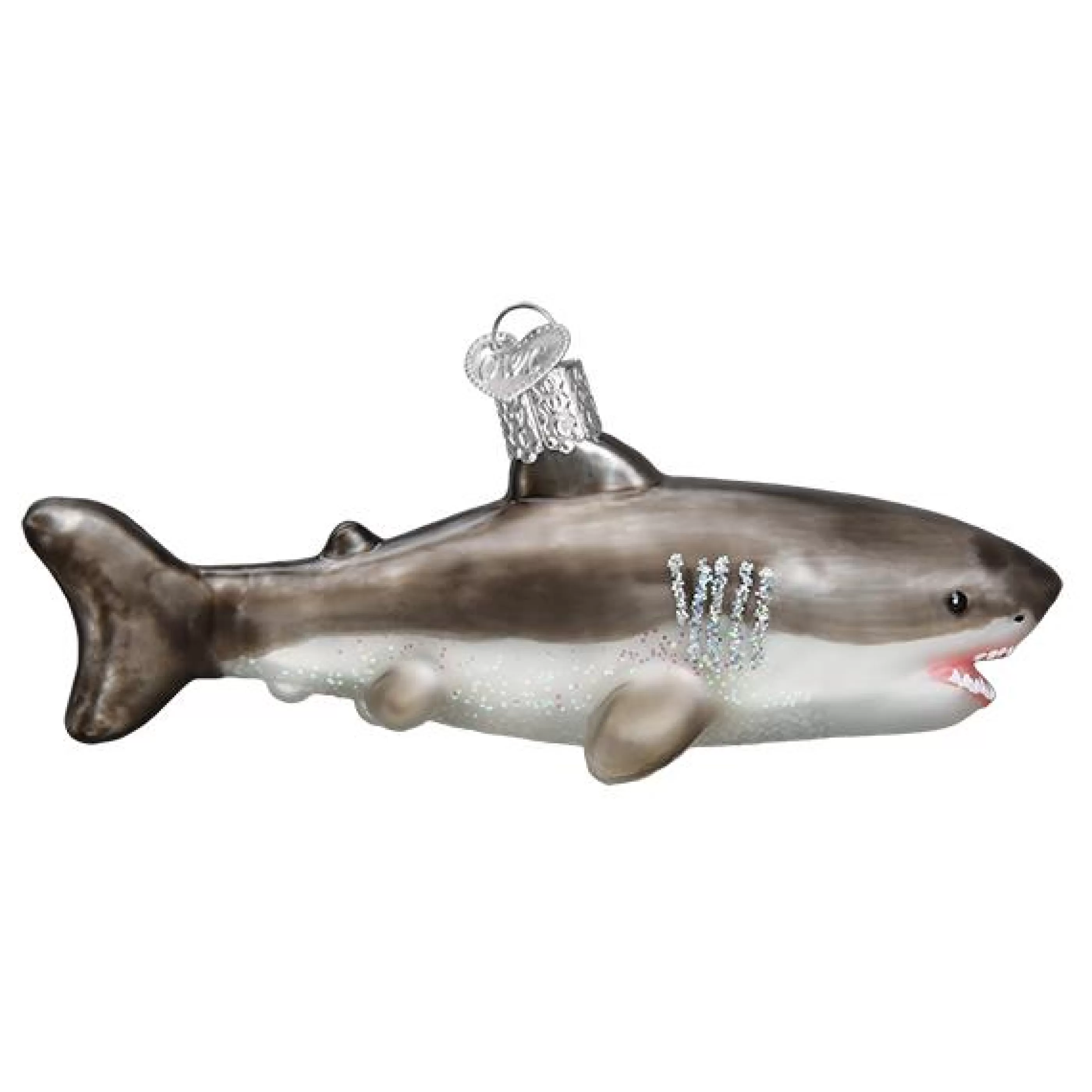 EAST WEST Great White Shark Ornament