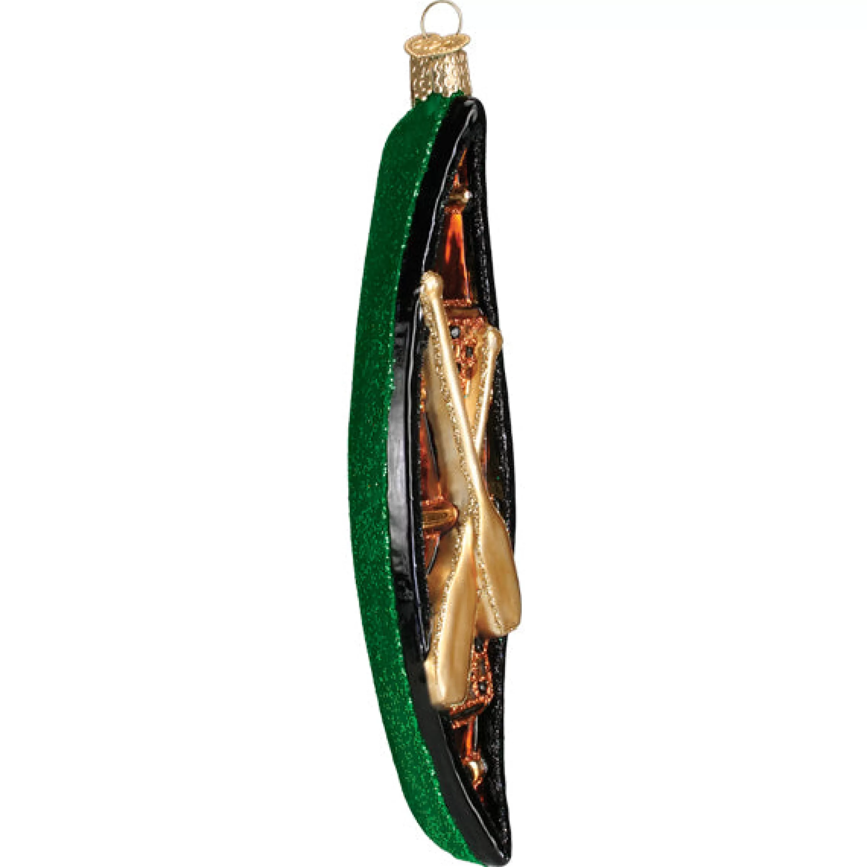 Kasa World Ltd Green Canoe Ornament