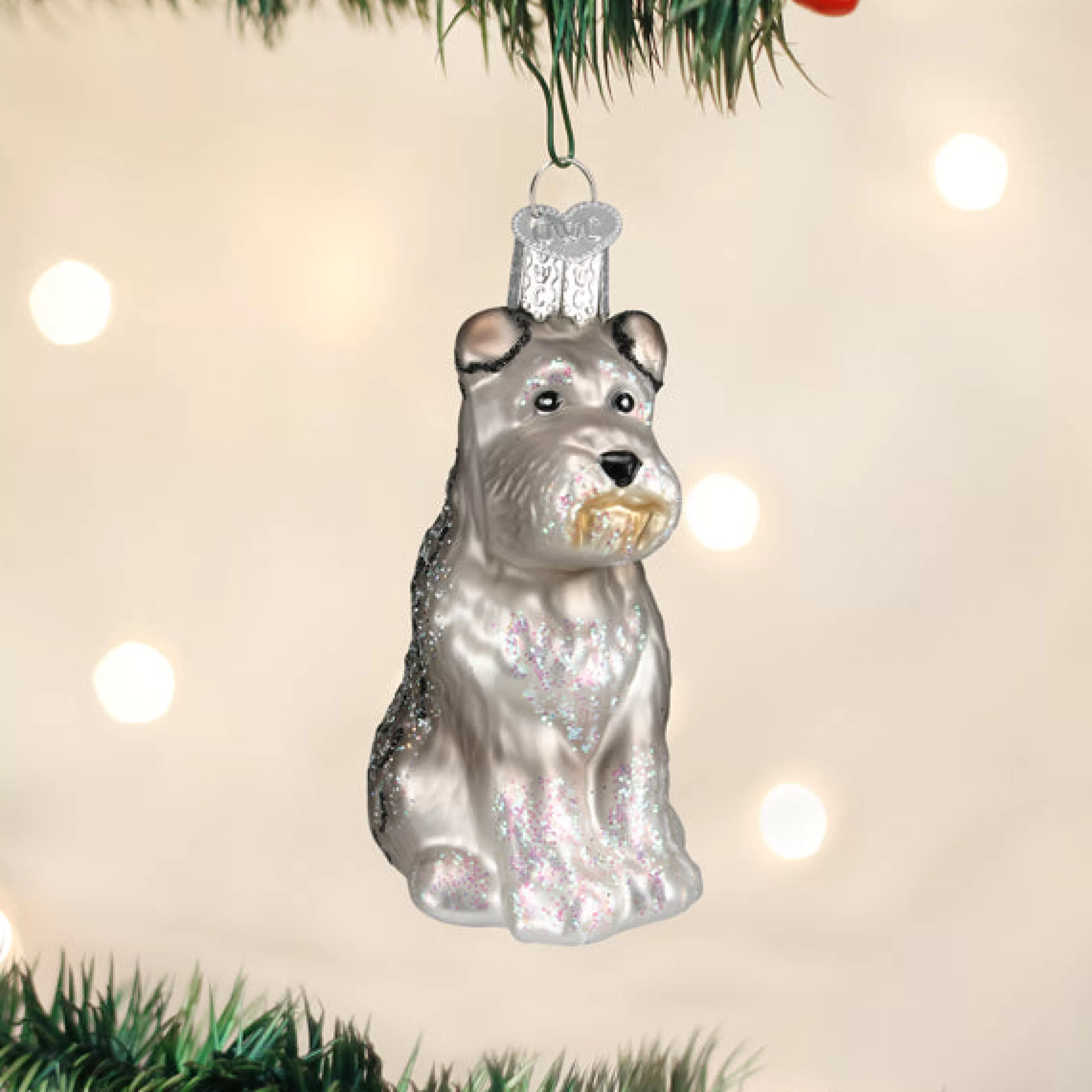 EAST WEST Grey Schnauzer Ornament