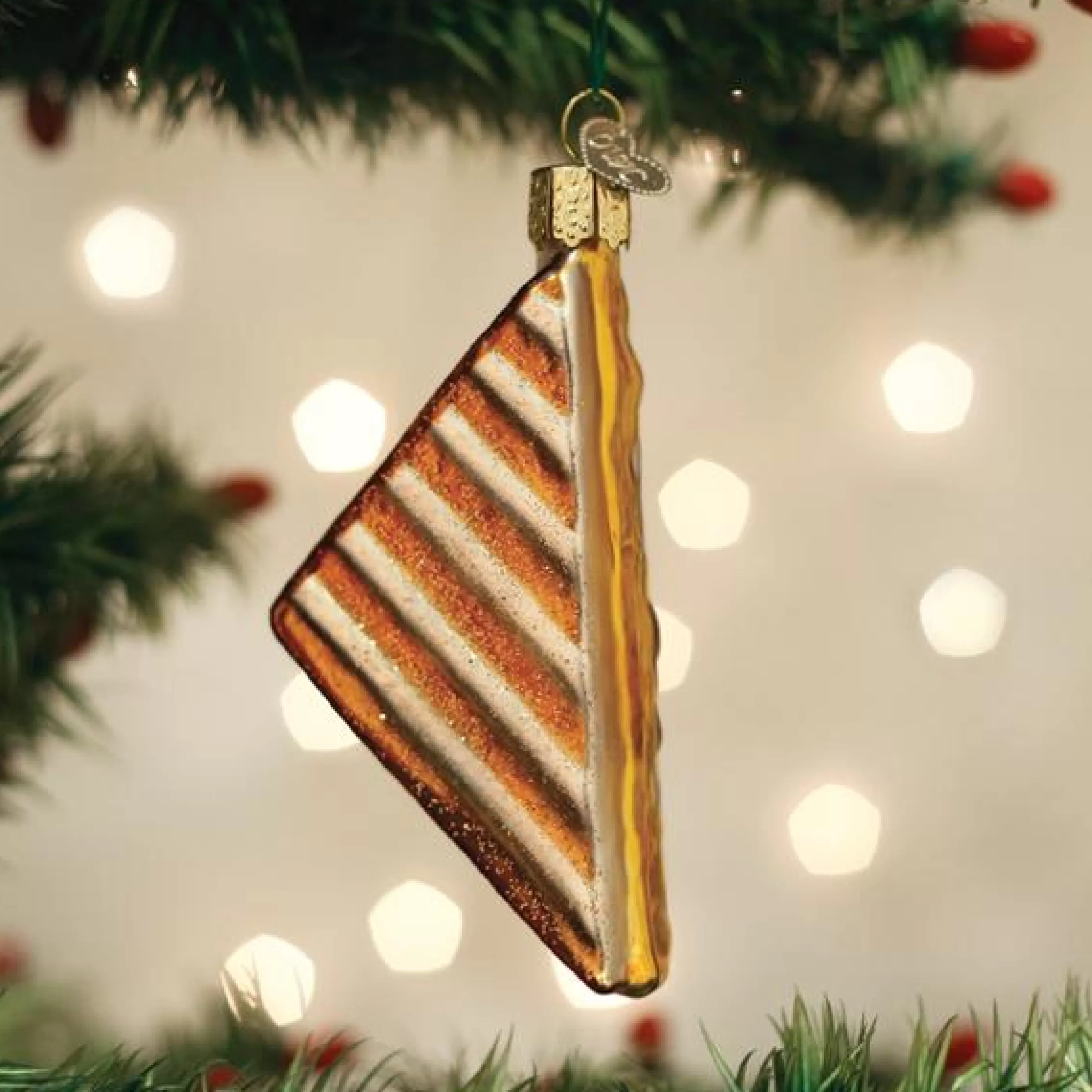 EAST WEST Grilled Cheese Sandwich Ornament