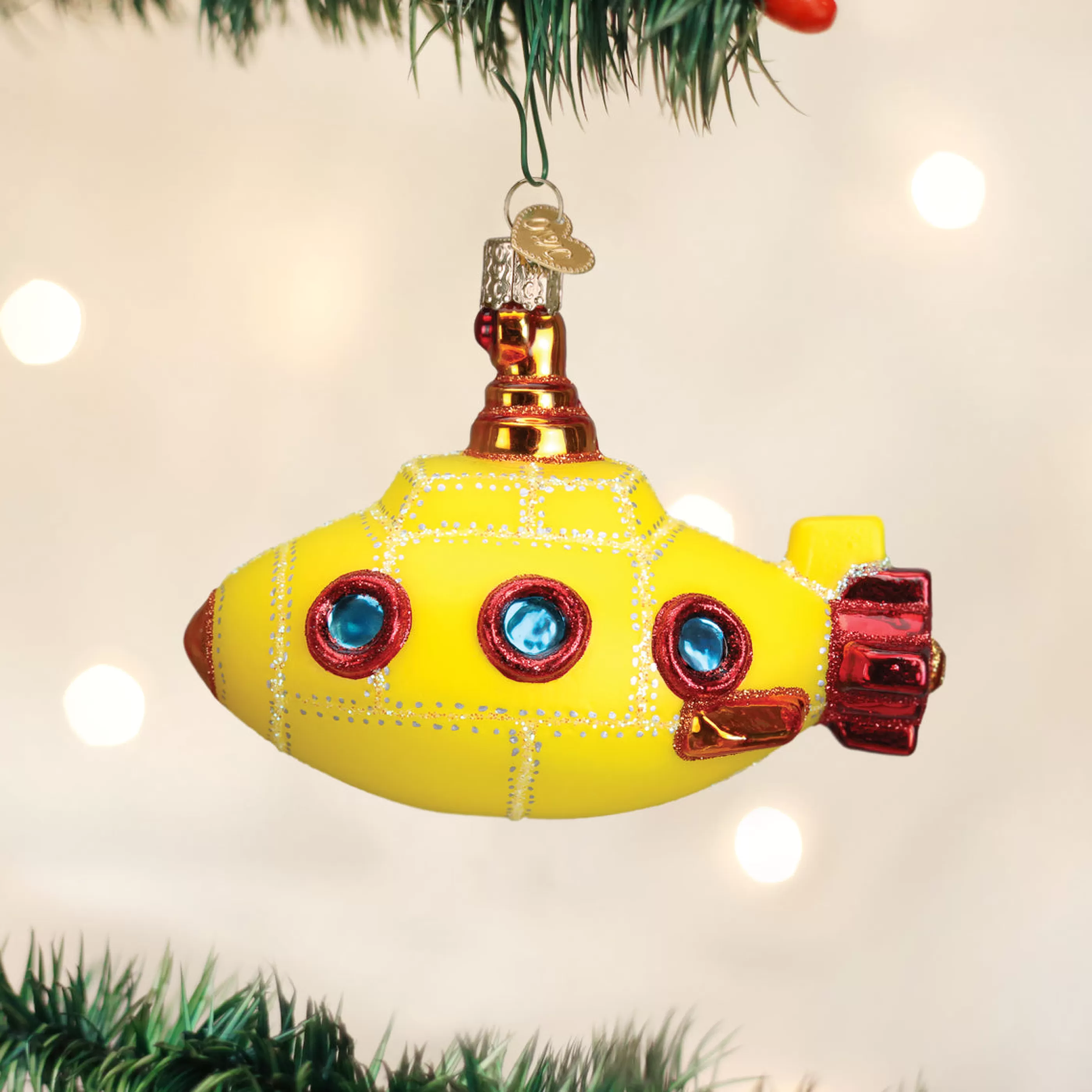 EAST WEST Groovy Submarine Ornament