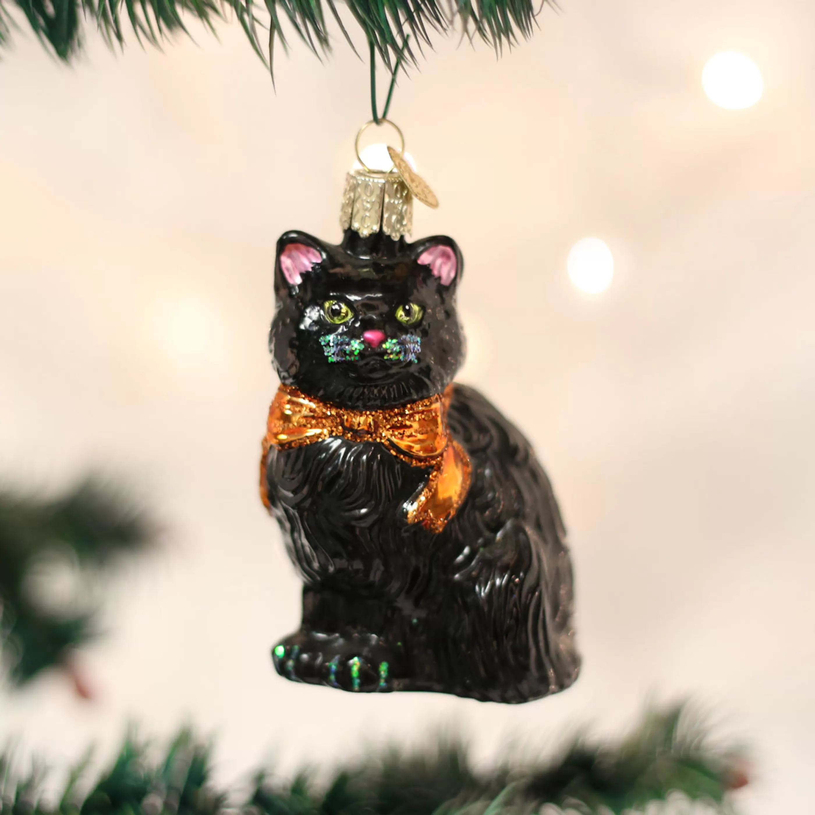 EAST WEST Halloween Kitty Ornament