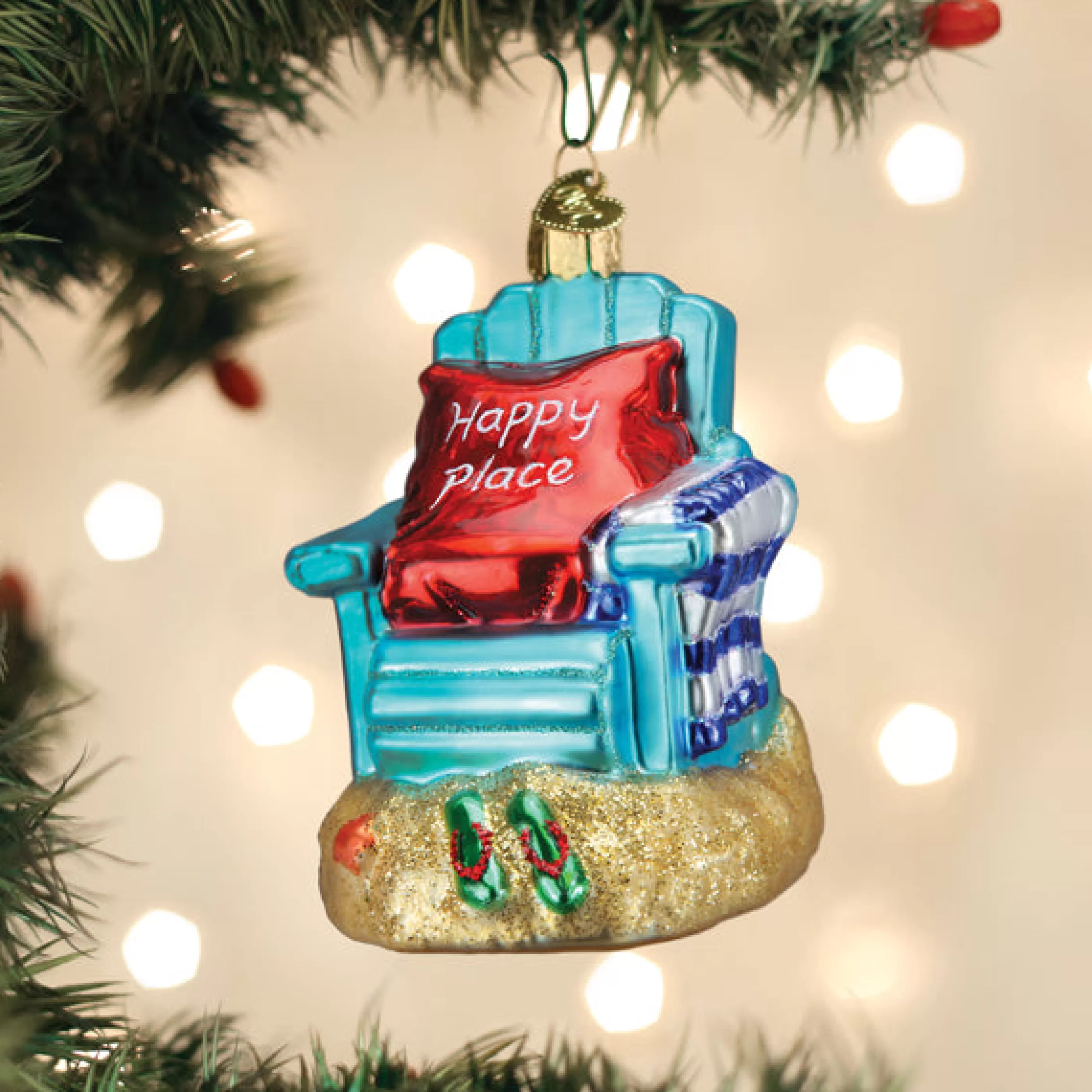 EAST WEST Happy Place Ornament