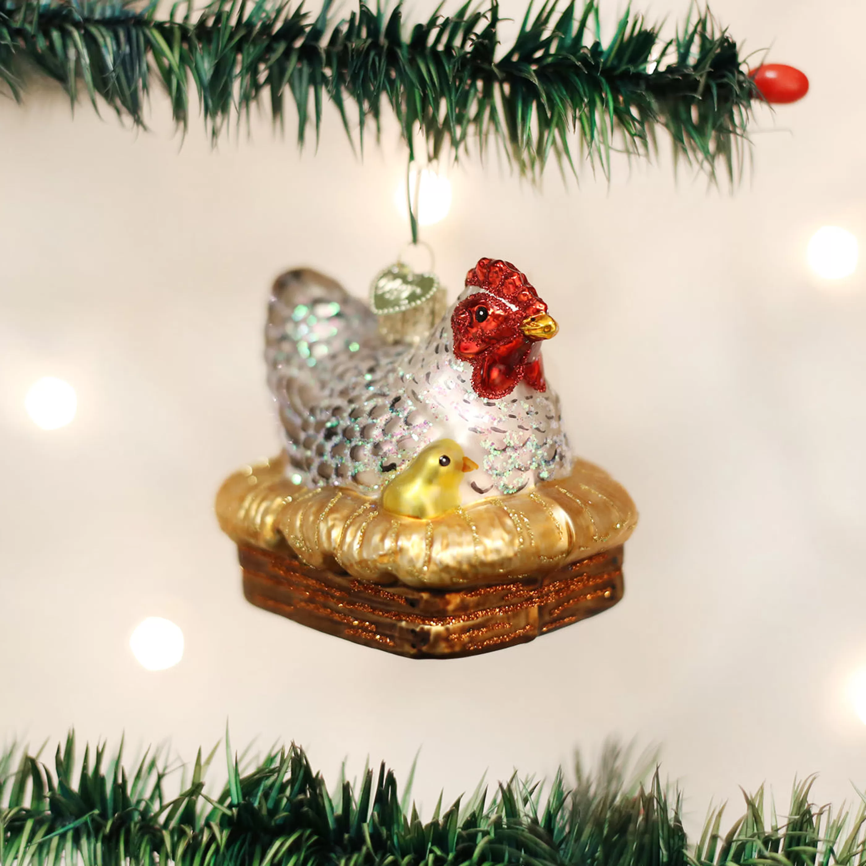 Kasa World Ltd Hen On Nest Ornament