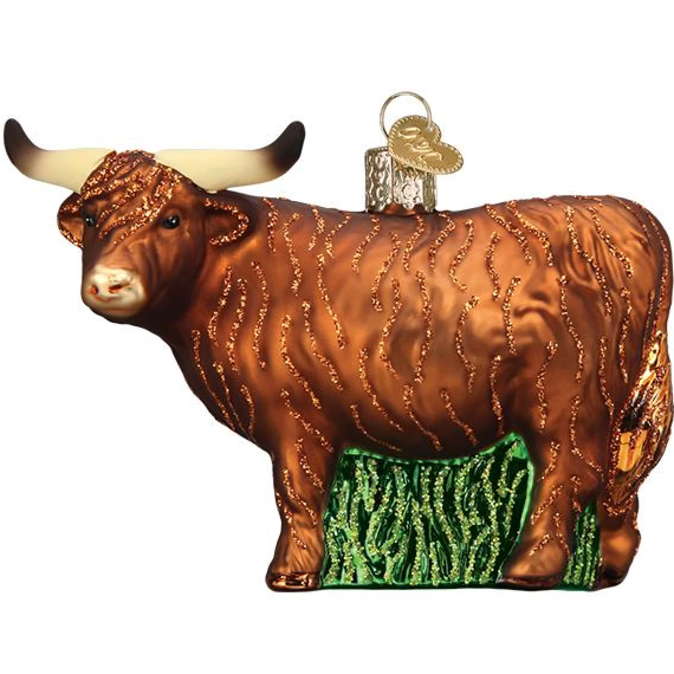 EAST WEST Highland Cow Christmas Ornament