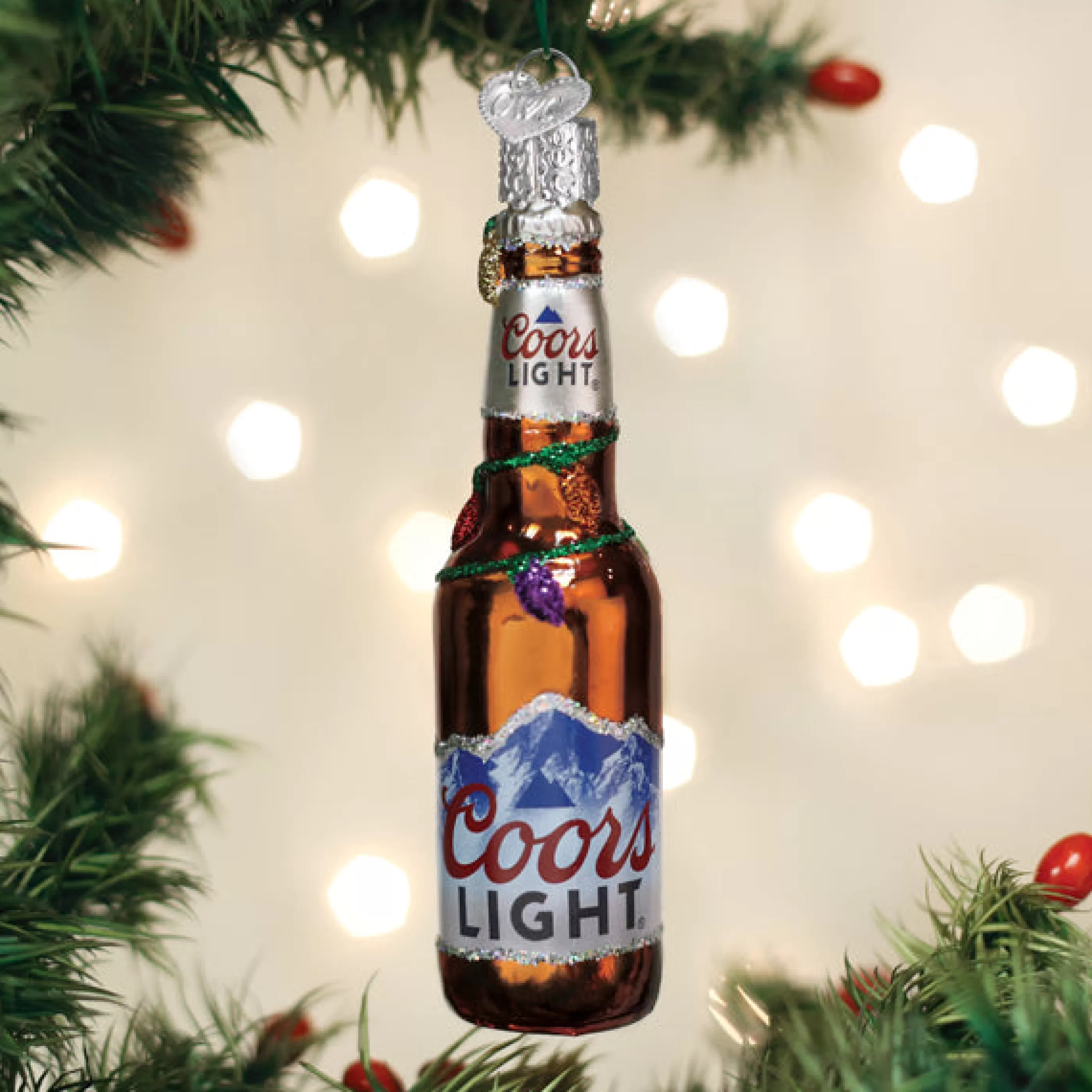 EAST WEST Holiday Coors Light Bottle Ornament