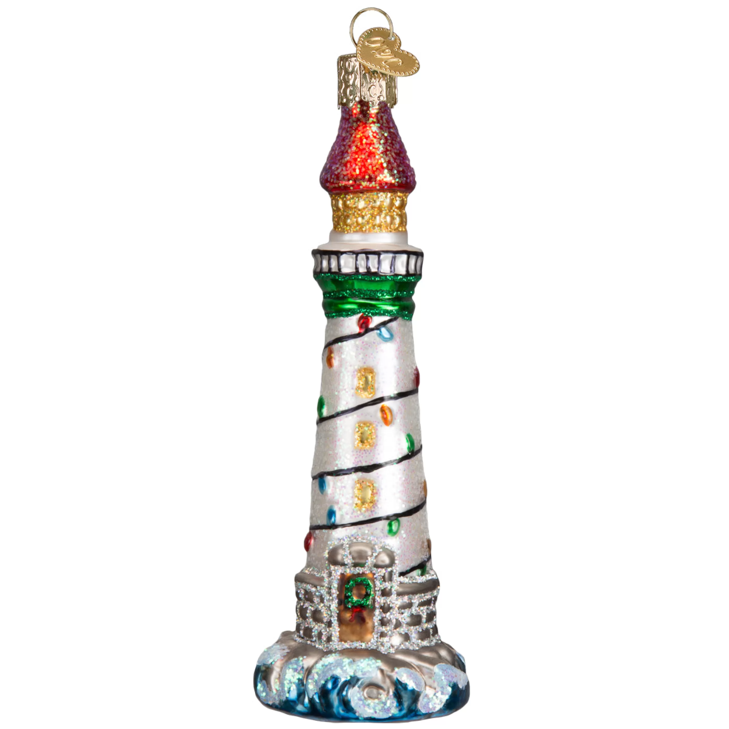 EAST WEST Holiday Lighthouse Ornament