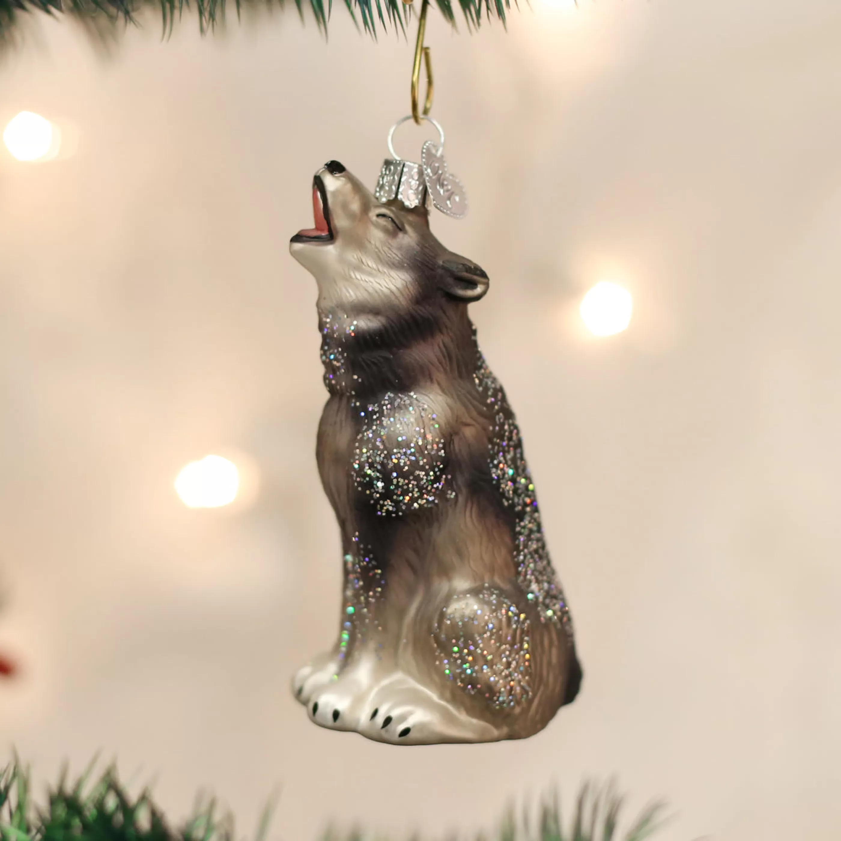 Kasa World Ltd Howling Wolf Ornament