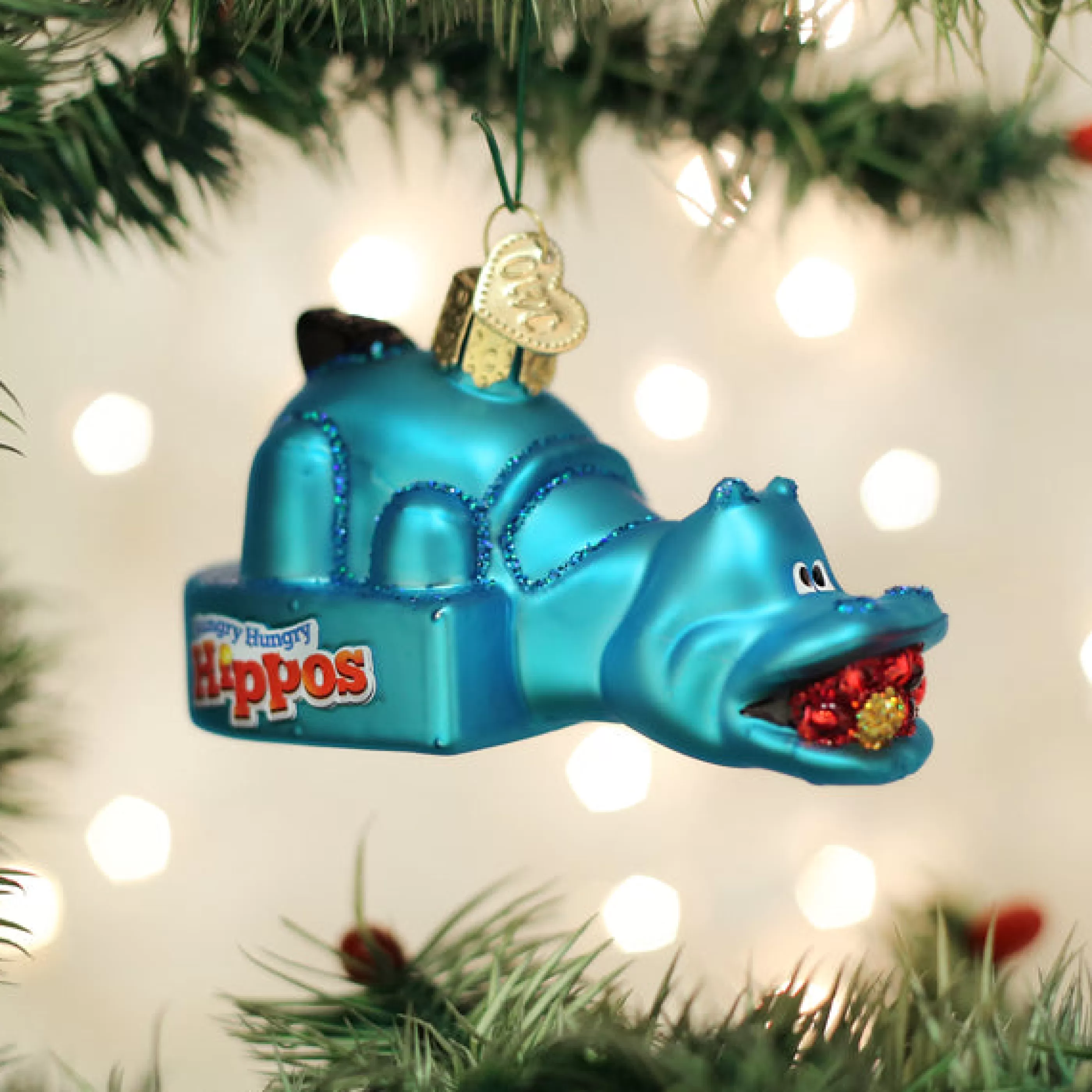 EAST WEST Hungry Hungry Hippos Ornament