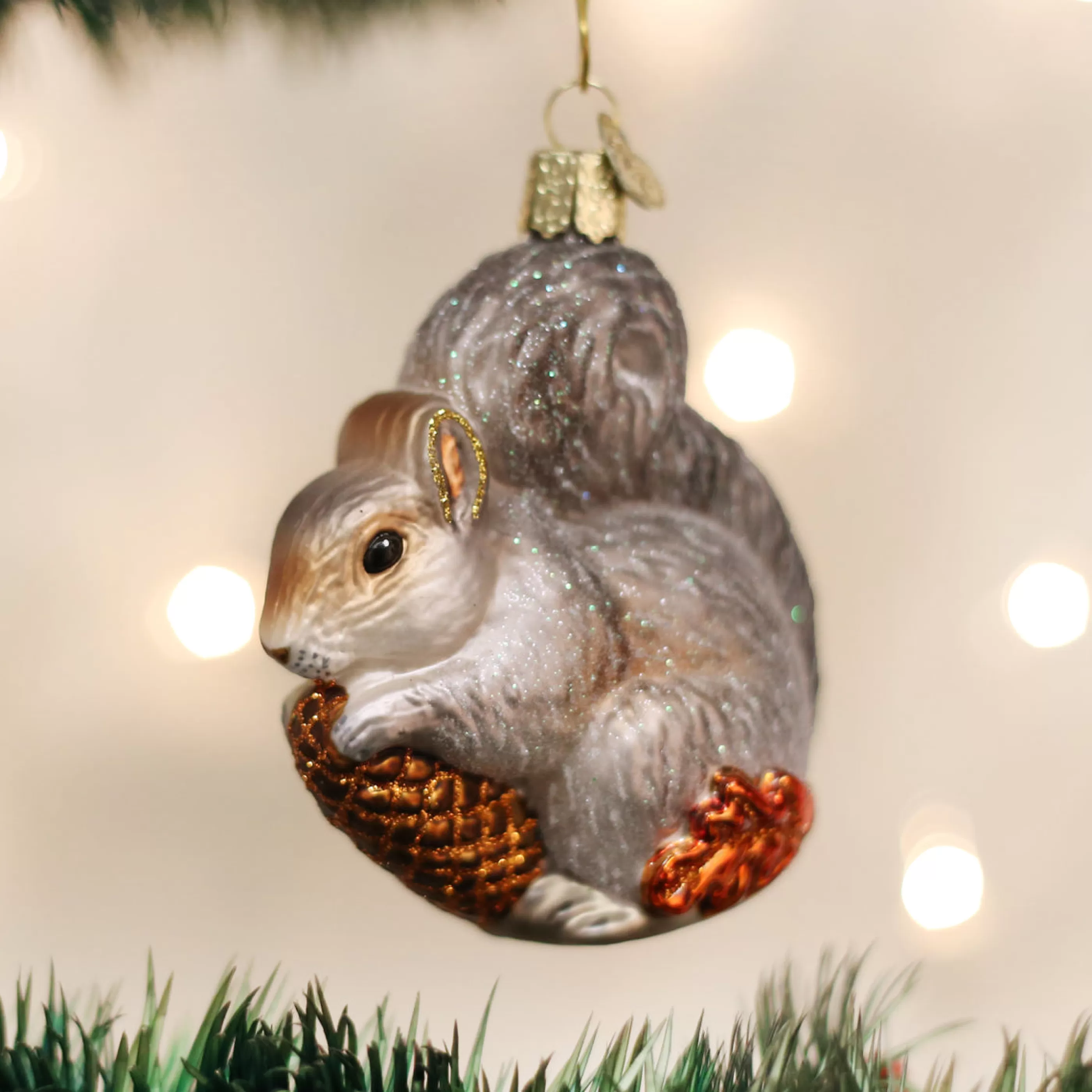 EAST WEST Hungry Squirrel Ornament